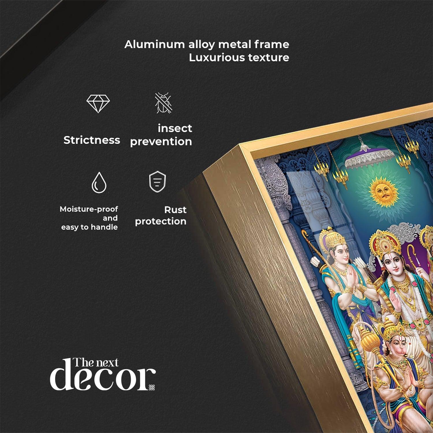 Ram Parivar Premium Acrylic Vertical Wall Art - Image 4