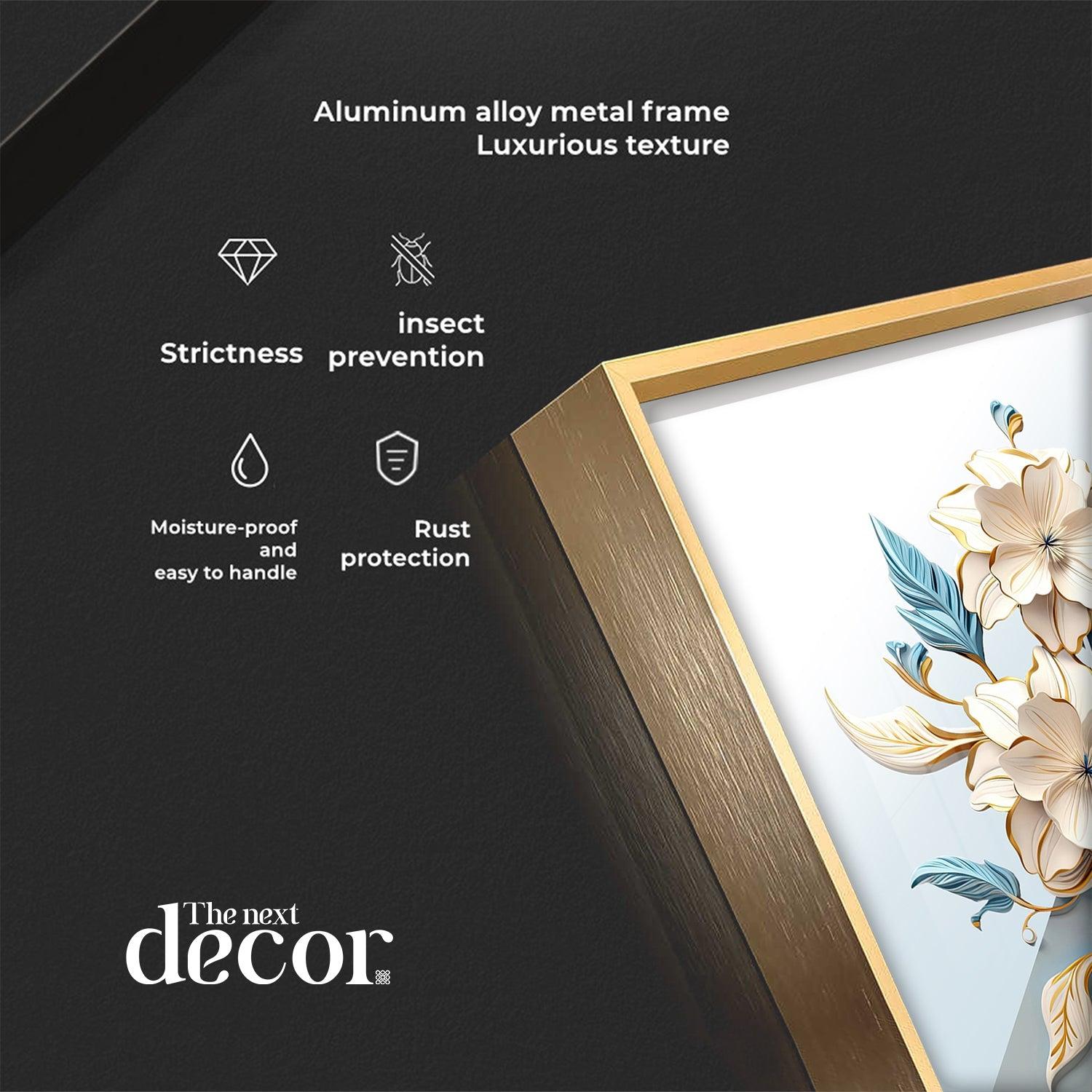 Floral Premium Acrylic Square Wall Art - Image 13