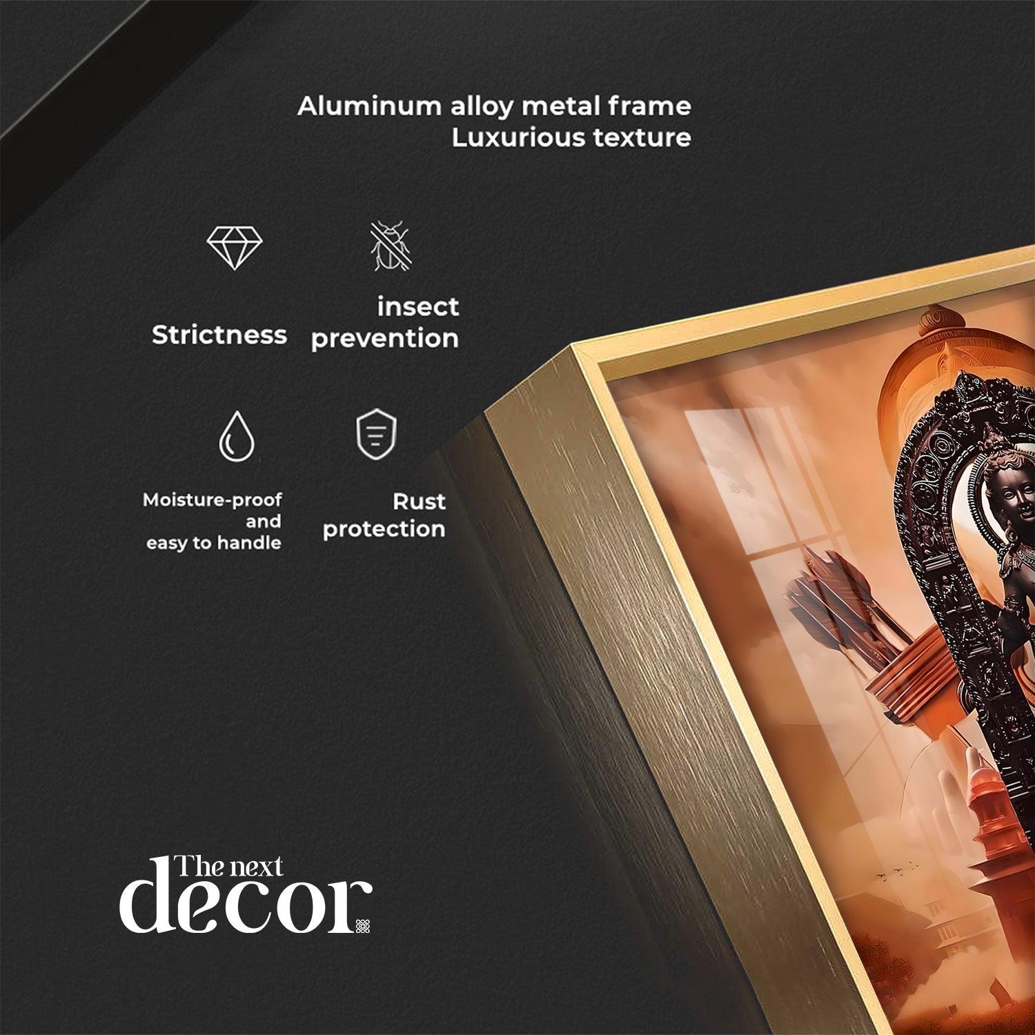 Ayodhya Ram Premium Acrylic Square Wall Art - Image 7
