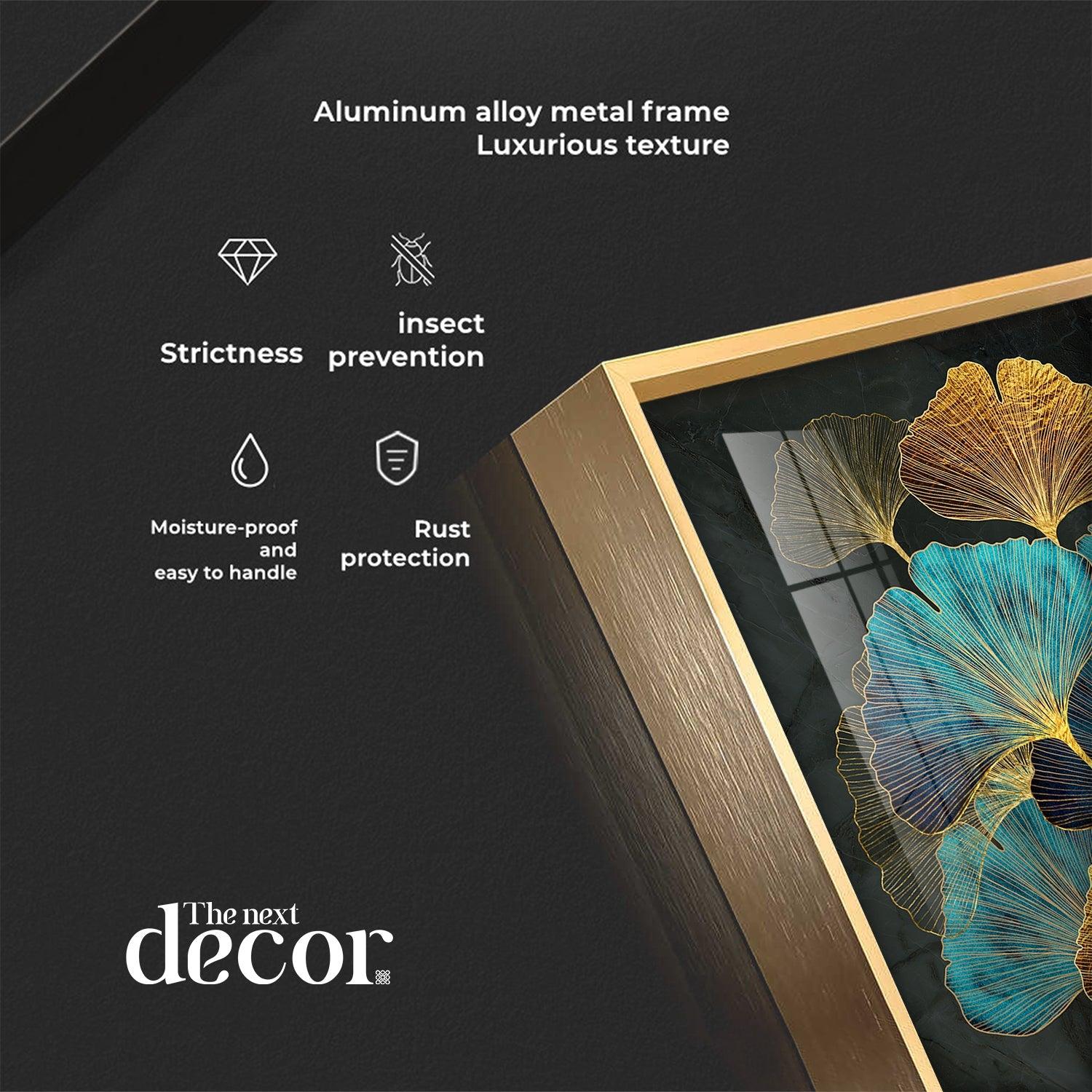 Auspicious Ginkgo Leaf Premium Acrylic Square Wall Art - Image 13