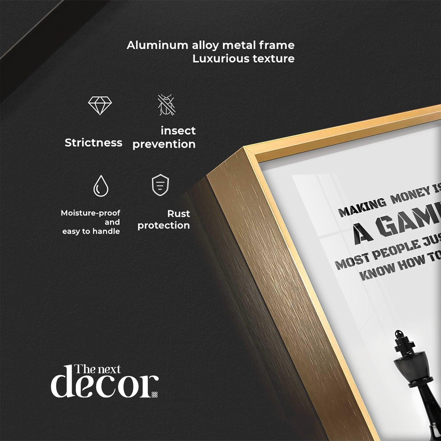 Making Money Is A Game Premium Acrylic Vertical Wall Art - Image 8