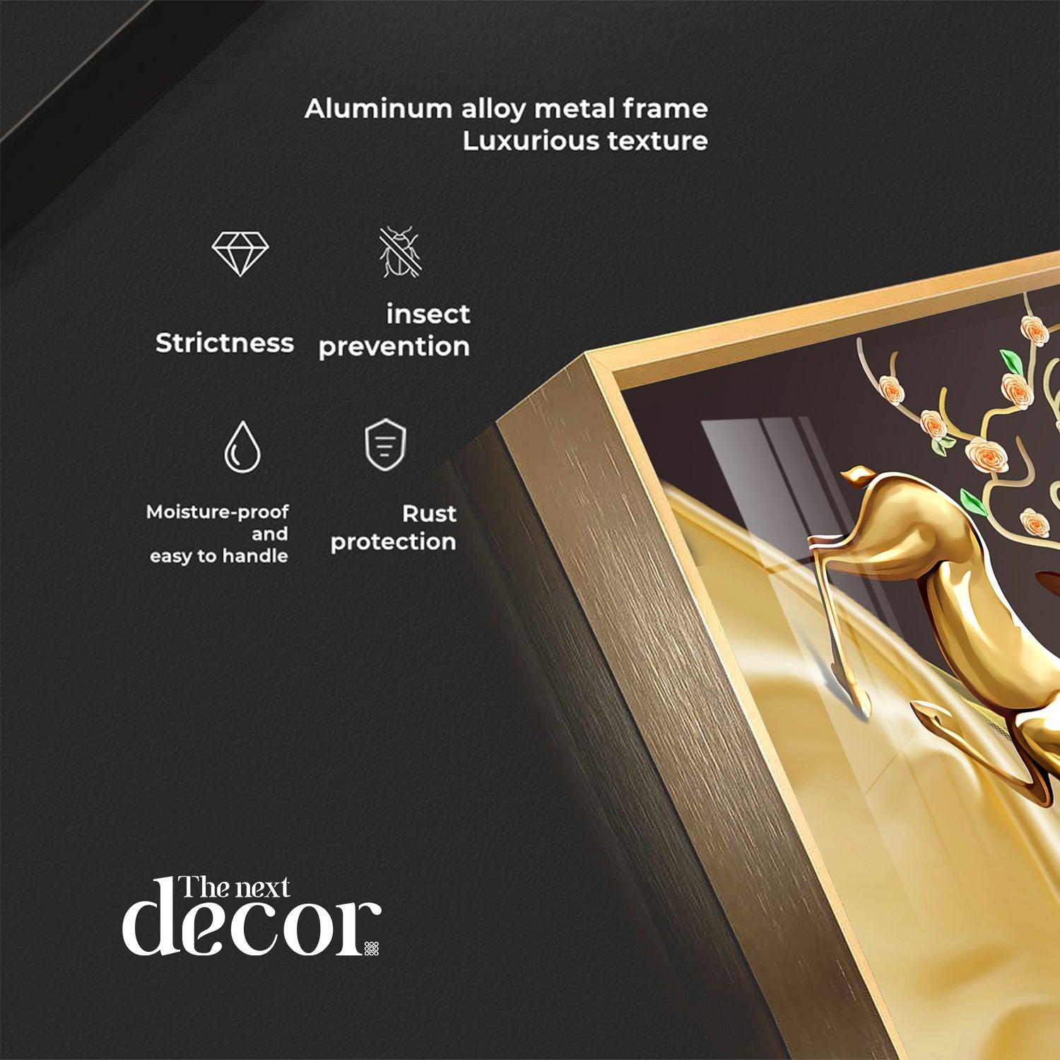 Dancing Deer Premium Acrylic Wall Clock - Image 8