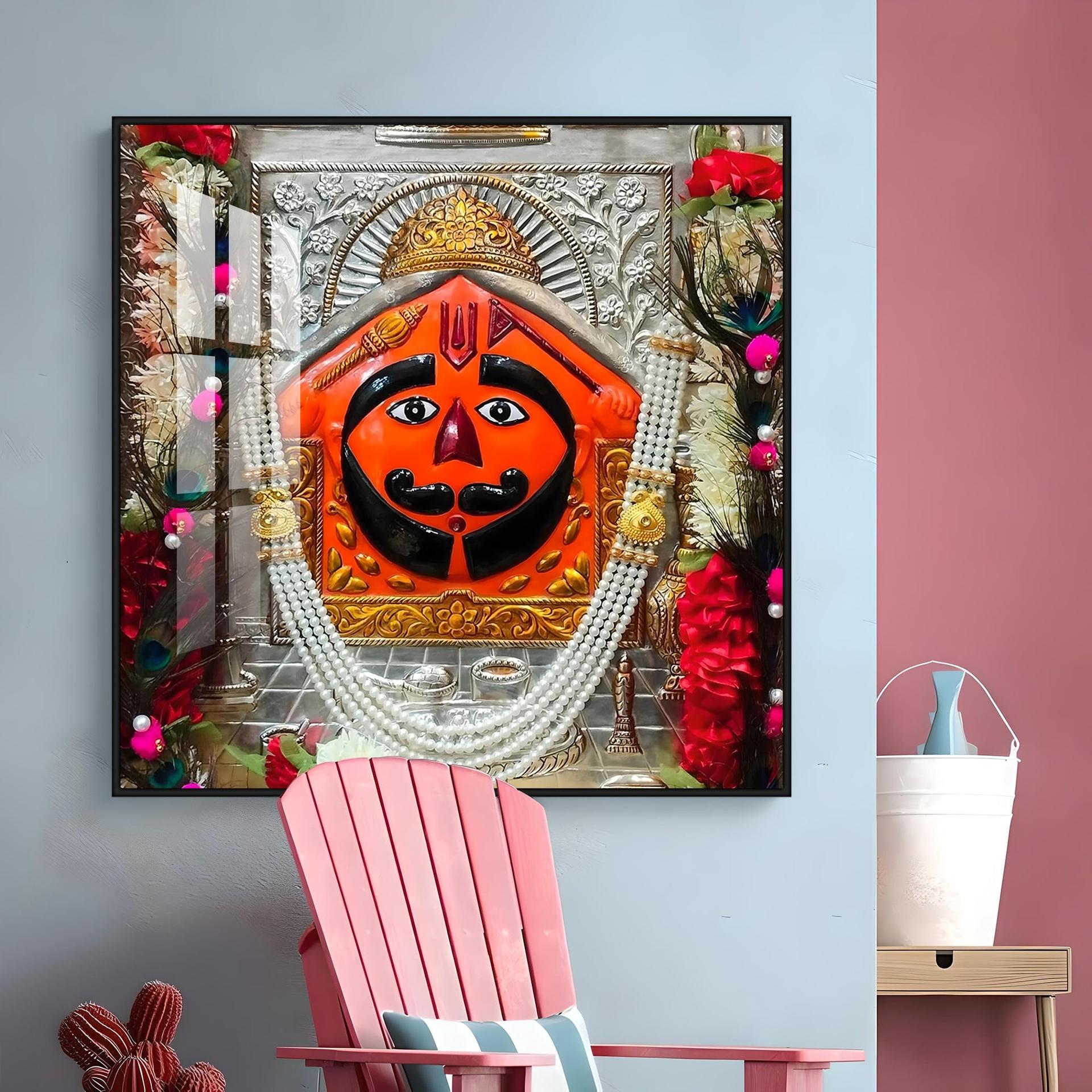 Salasar Balaji Maharaj Premium Acrylic Square Wall Art - Image 12