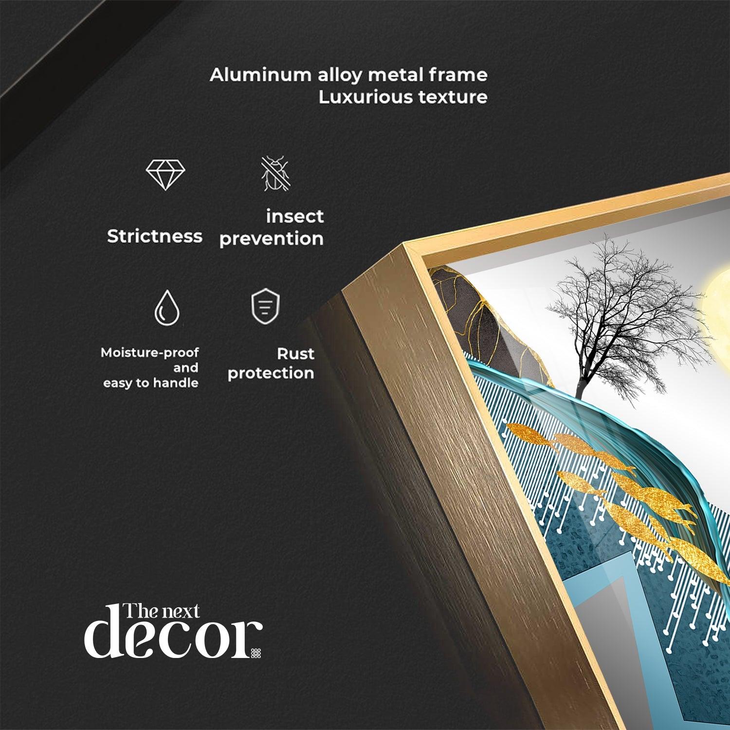 Full Moon Forest Premium Acrylic Wall Clock - Image 8