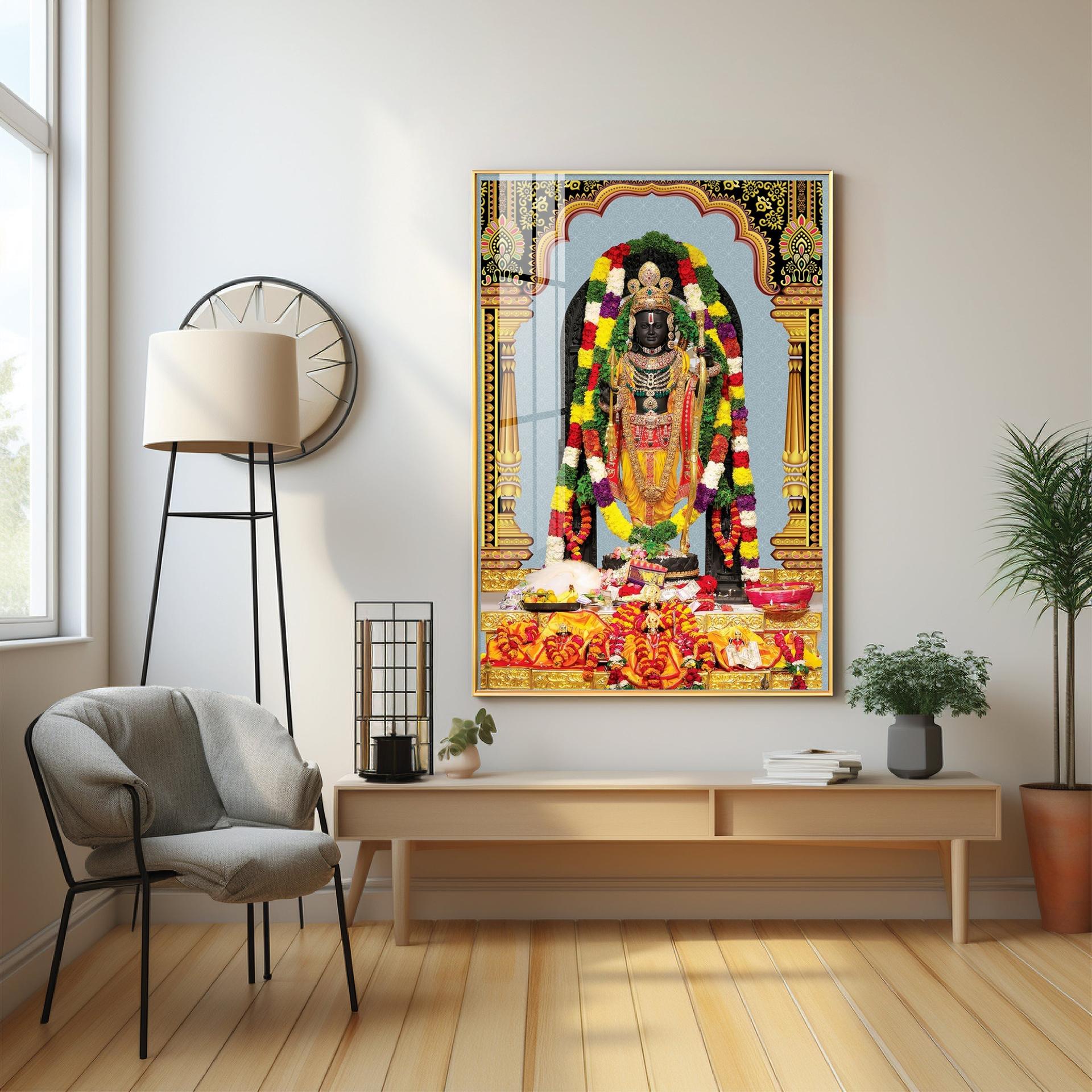 Divine Blossom Rama Premium Acrylic Vertical Wall Art - Image 4