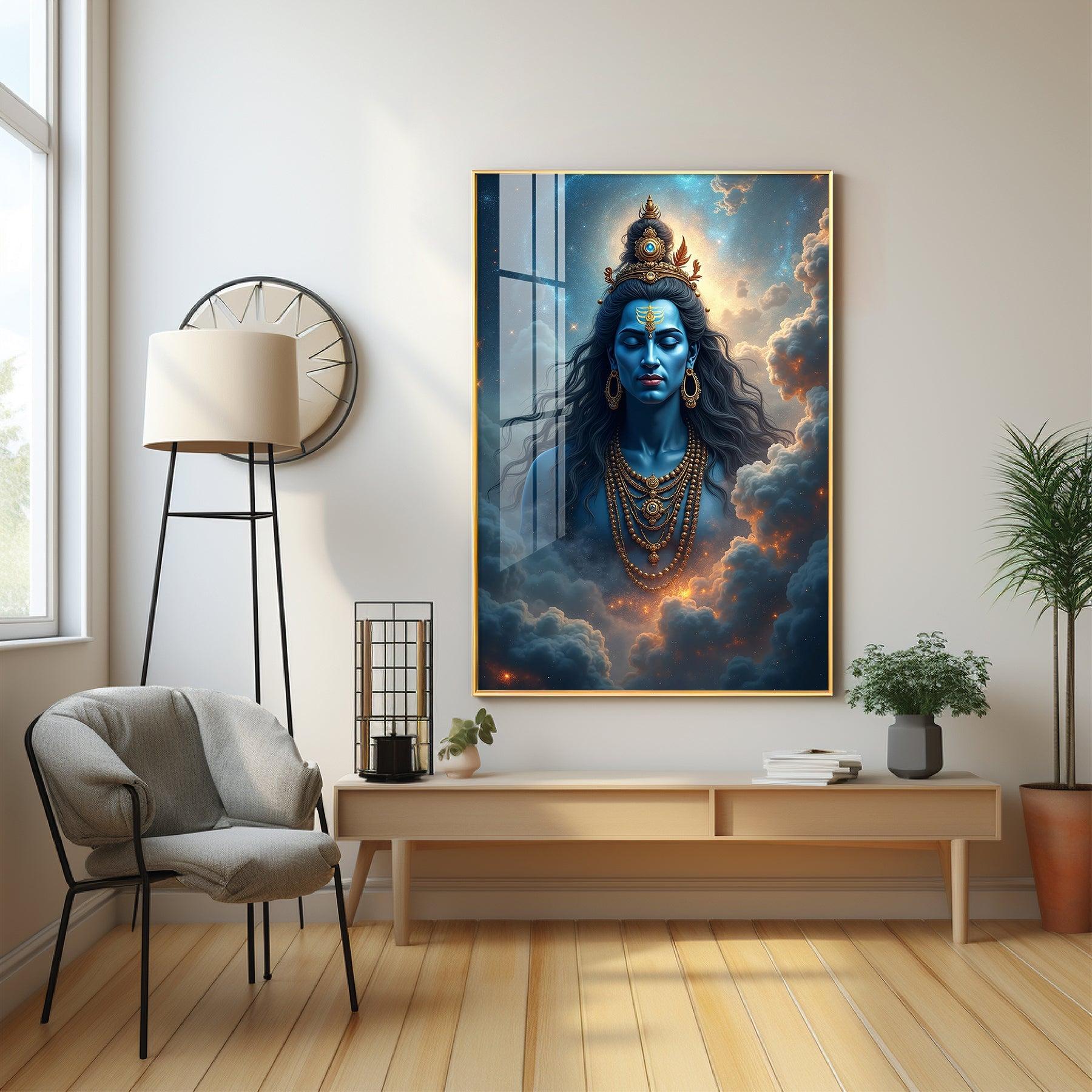 Celestial Shiva Sakti Premium Acrylic Wall Art - Image 12