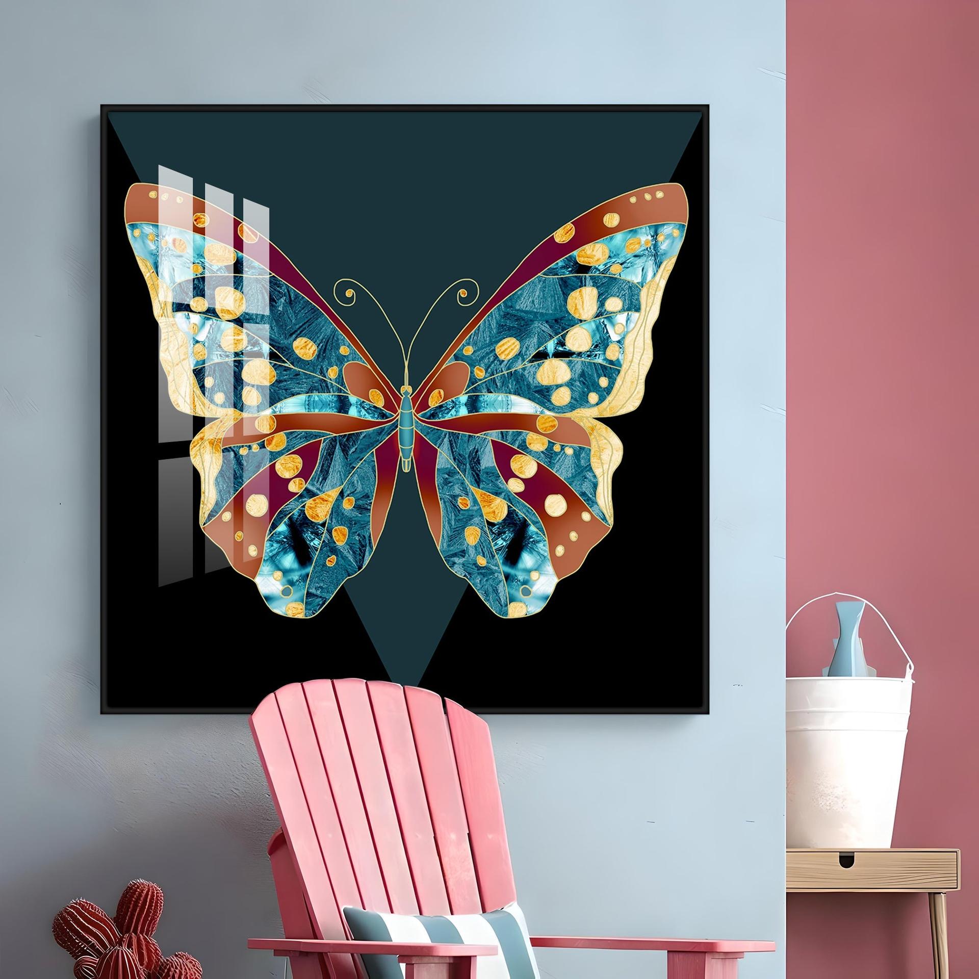 Heavenly Butterfly Premium Acrylic Square Wall Art - Image 14