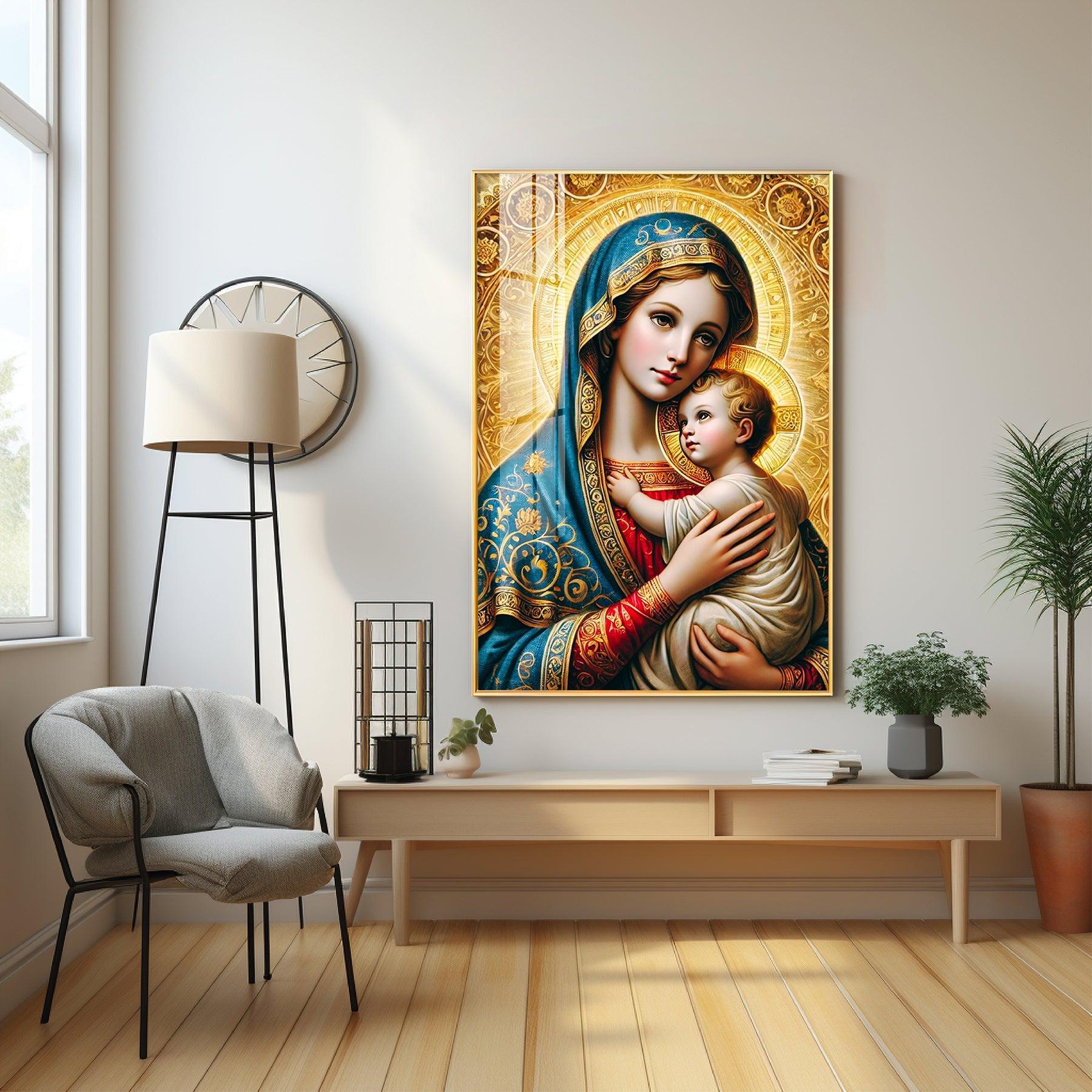 Celestial Grace Premium Acrylic Vertical Wall Art - Image 4