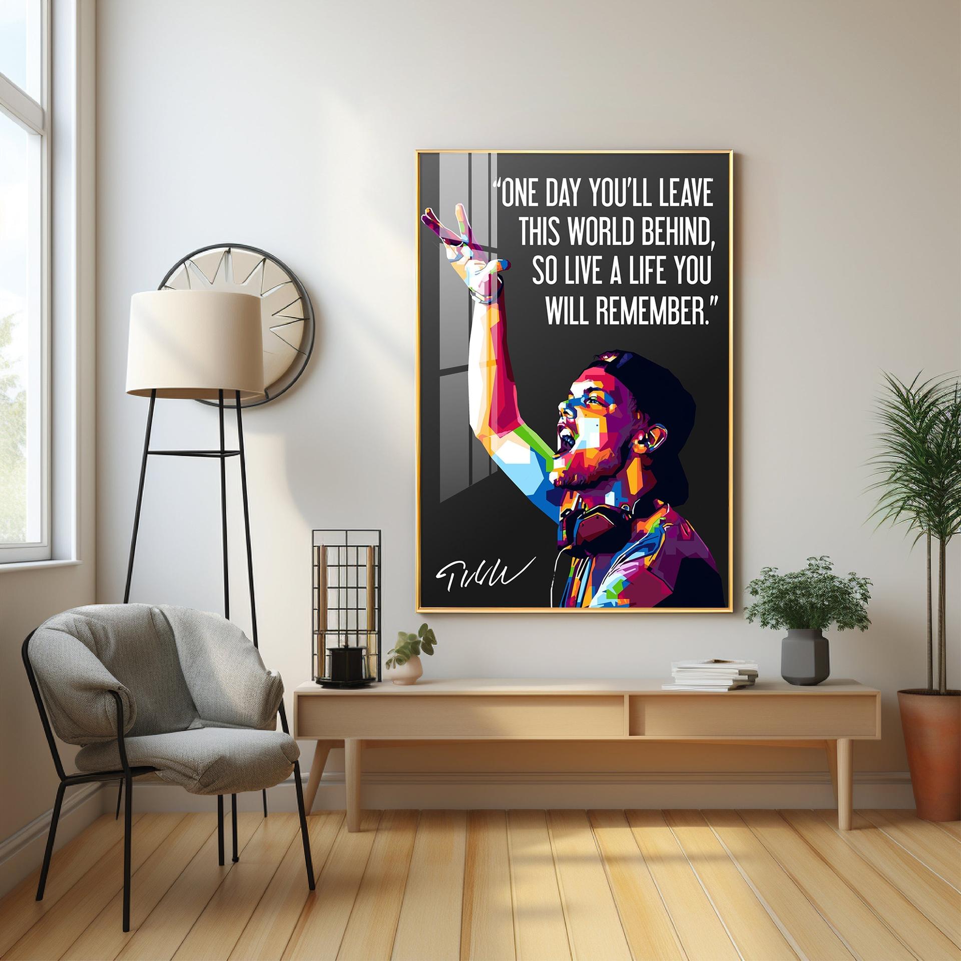 One Day You'll Leave This World Behind Premium Acrylic Vertical Wall Art - Image 15