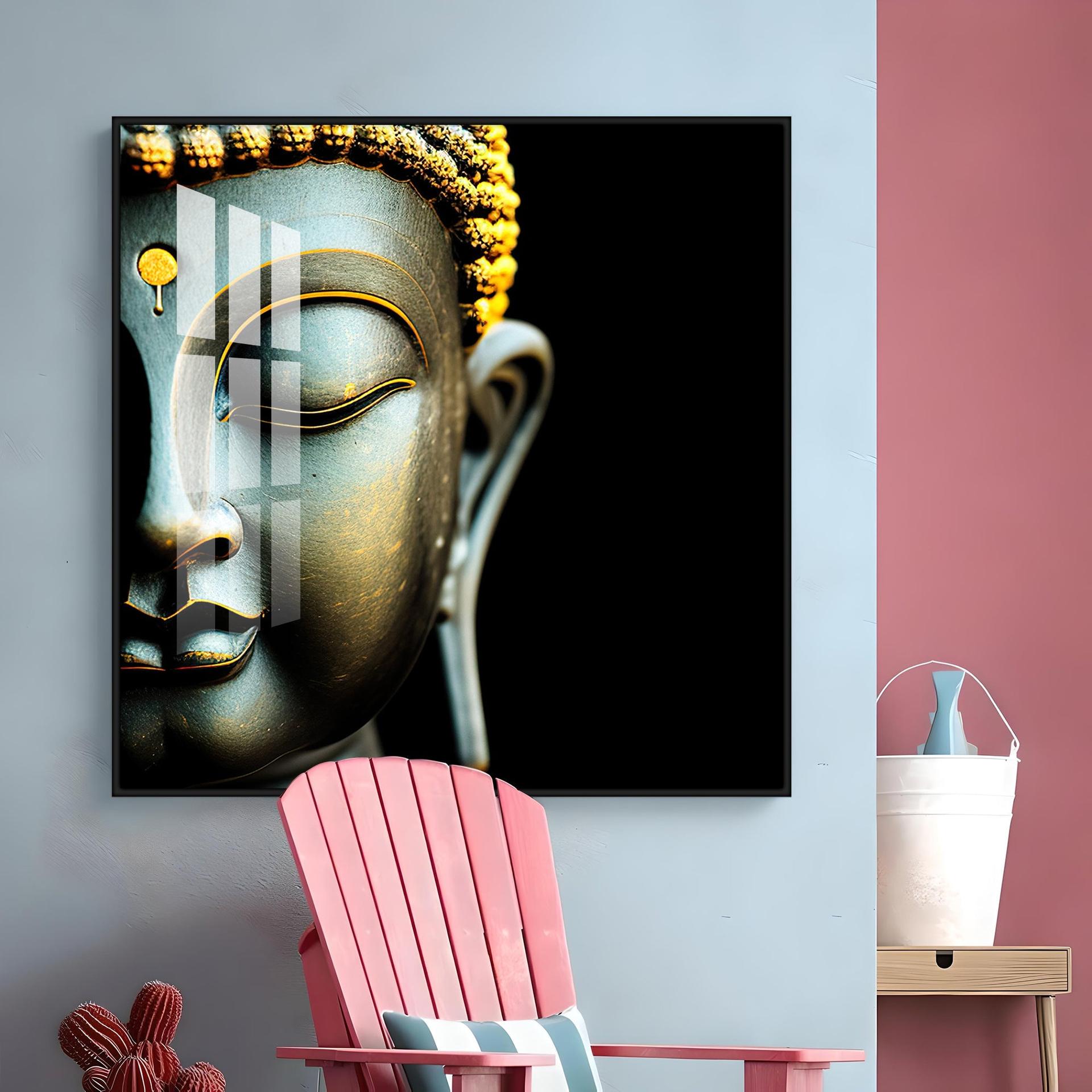 Buddha Statue Premium Acrylic Square Wall Art - Image 10
