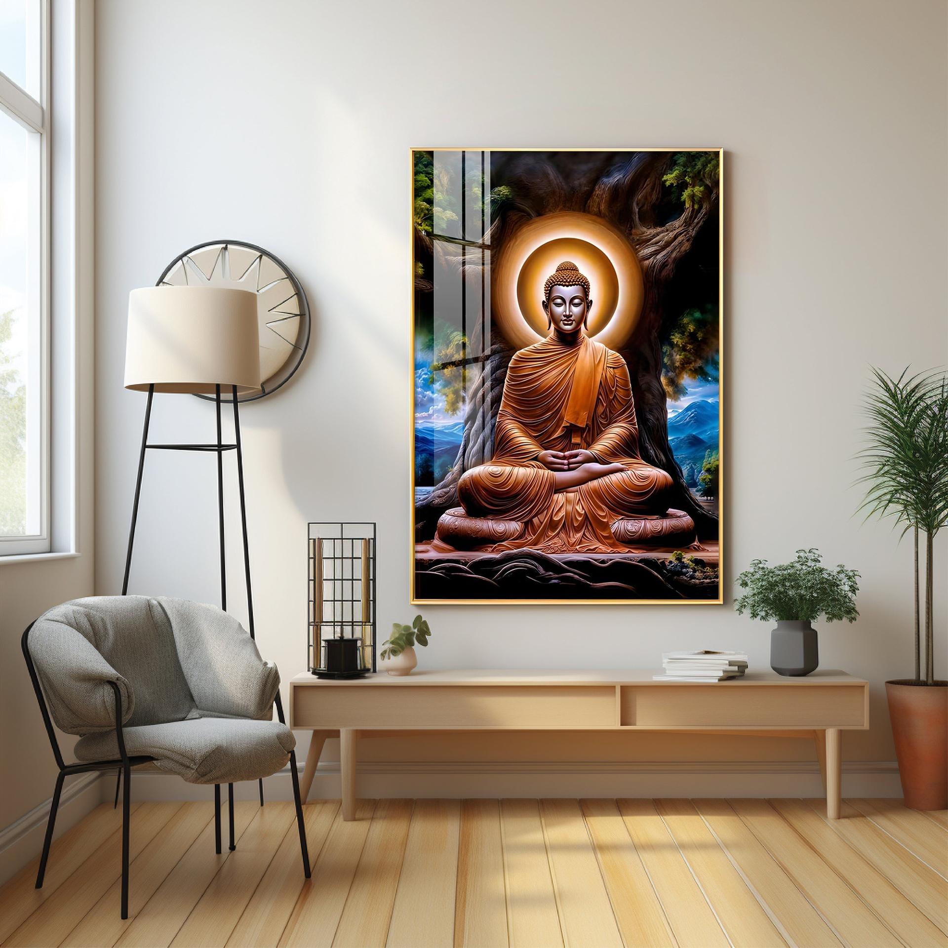 Masstone Buddha Premium Acrylic Vertical Wall Art - Image 9
