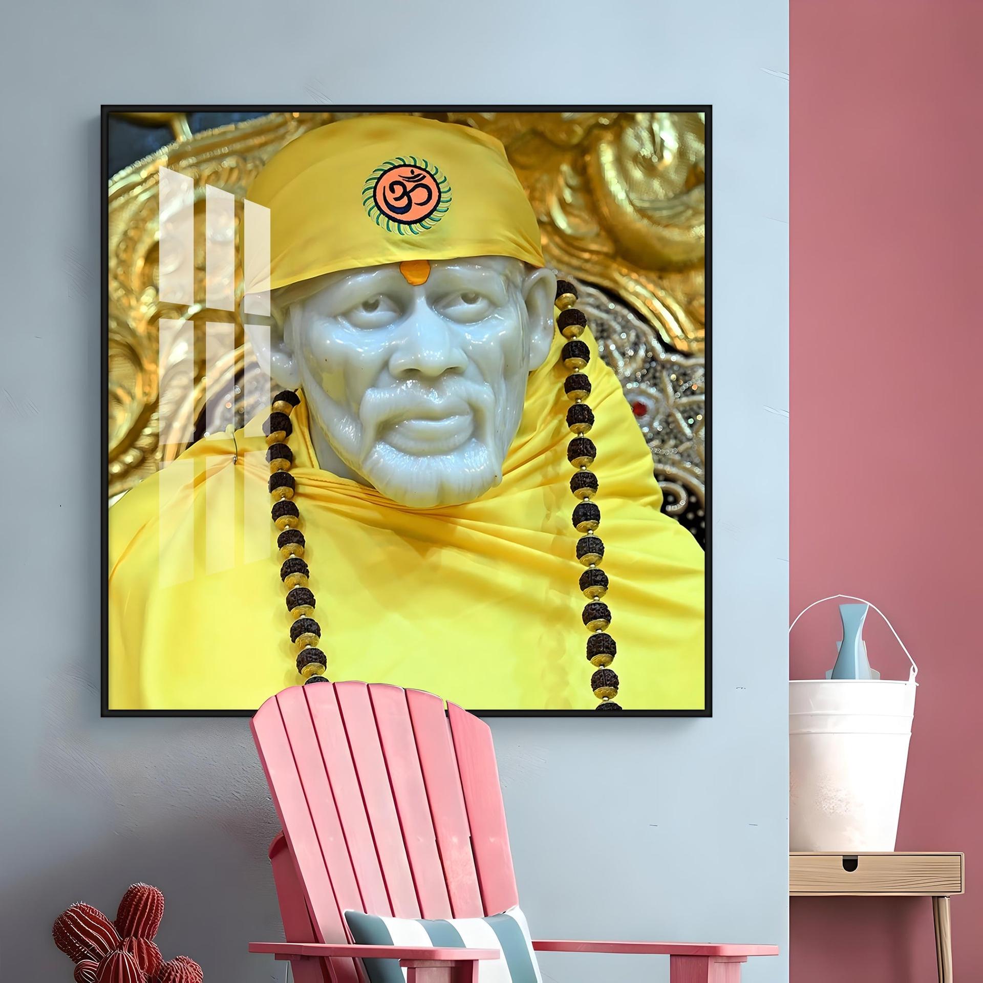 Jai Shree Sai Premium Acrylic Square Wall Art - Image 12