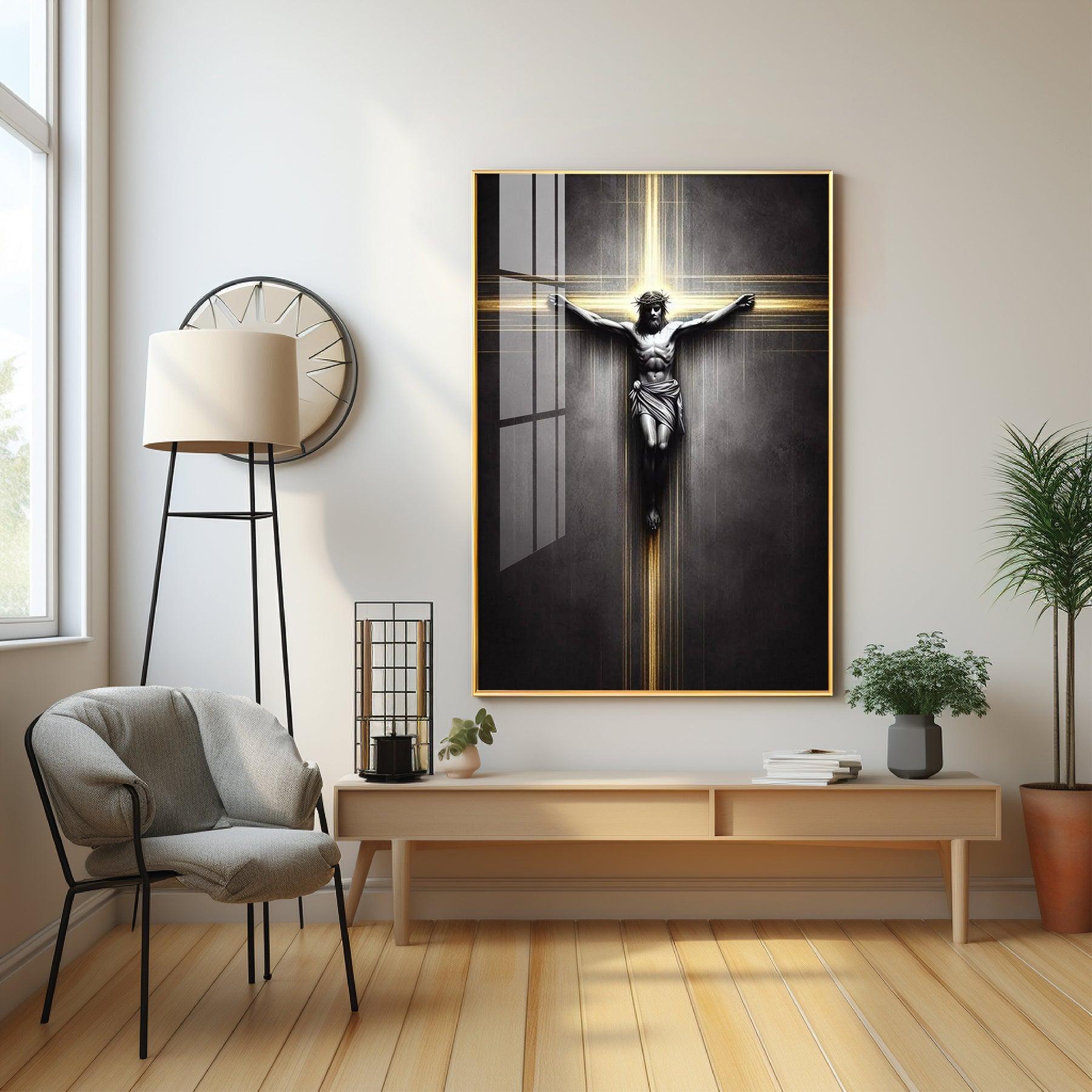 Sacred Crucifixion Premium Acrylic Wall Art - Image 3