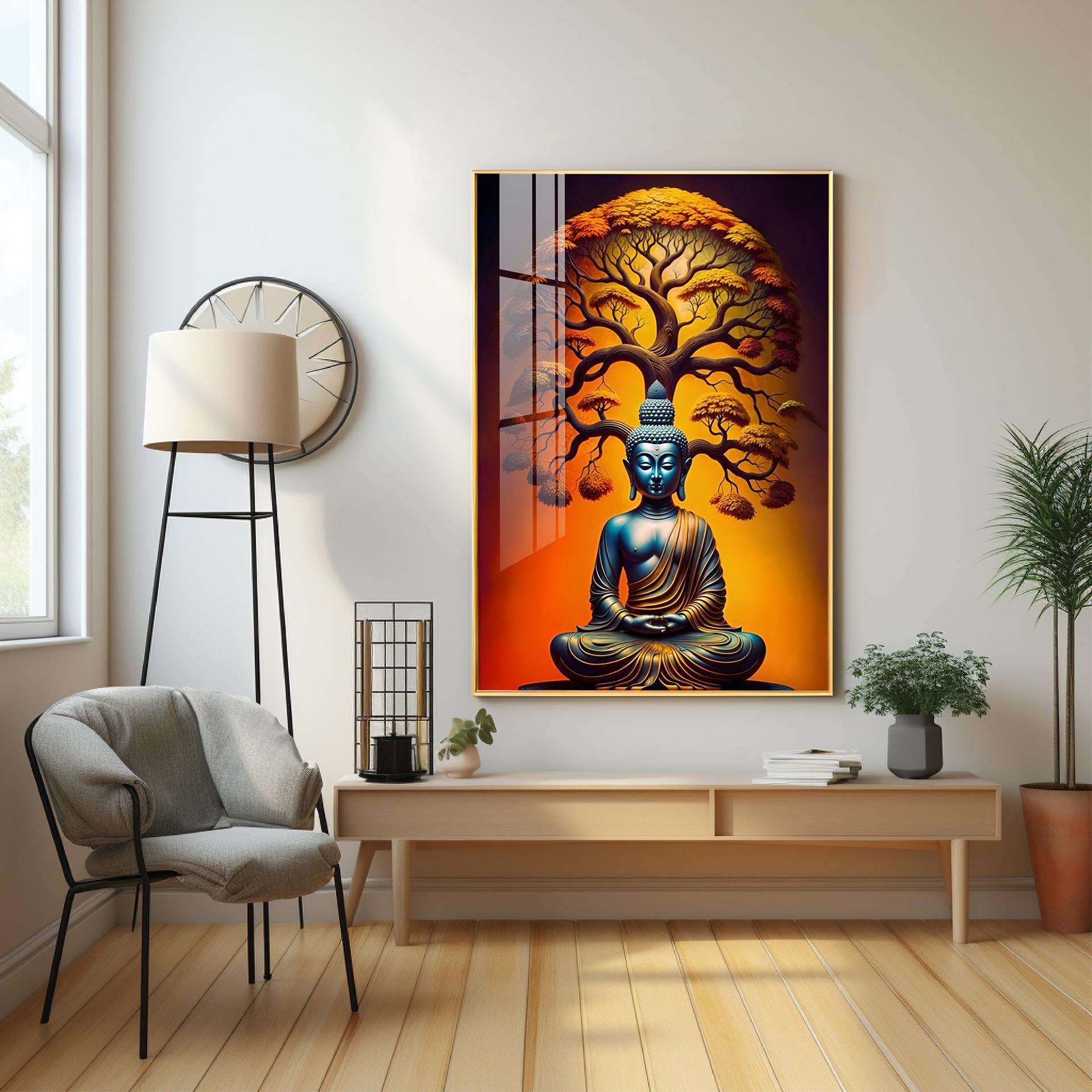 Enlighten Buddha Premium Acrylic Vertical Wall Art - Image 7
