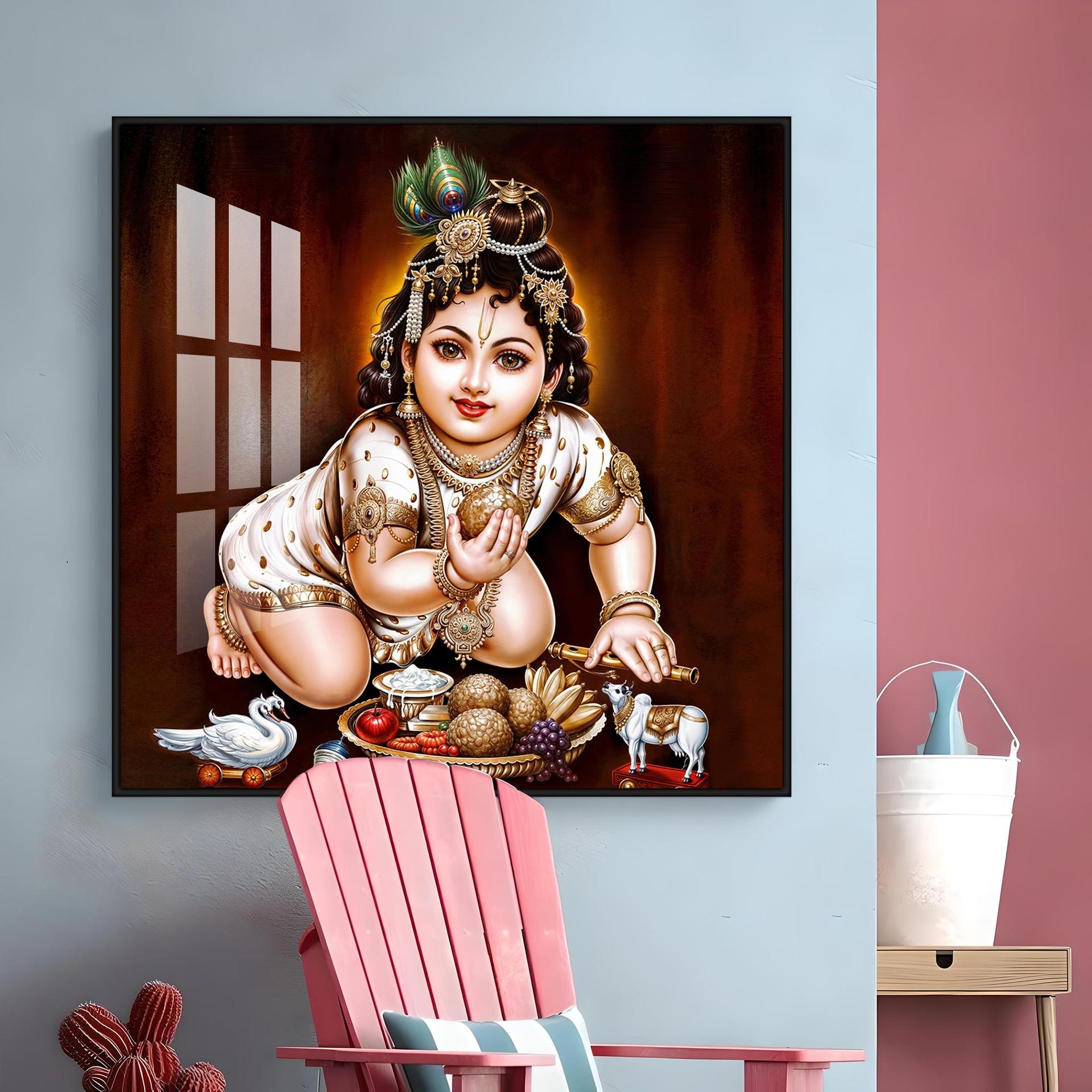 Bal Gopal Premium Acrylic Square Wall Art - Image 16