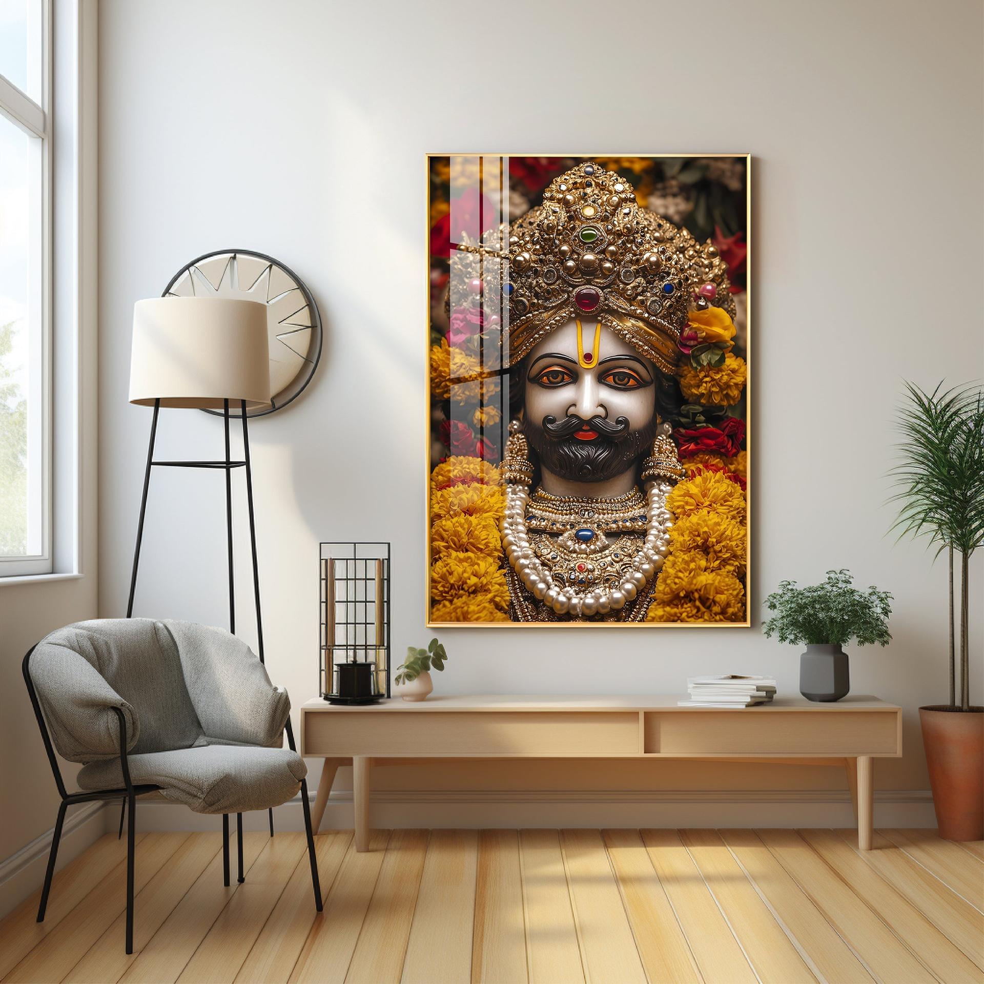 Shree Khatu Shyam Premium Vertical Acrylic Wall Art - Image 4