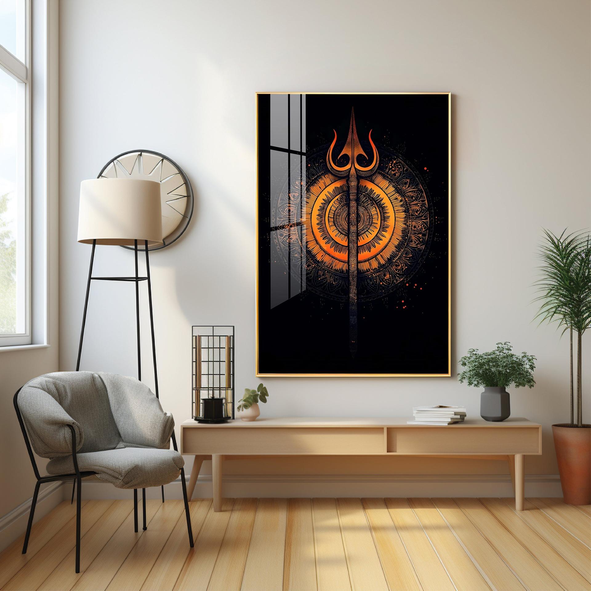 The Radiance Of Shiva Premium Vertical Acrylic Wall Art - Image 4