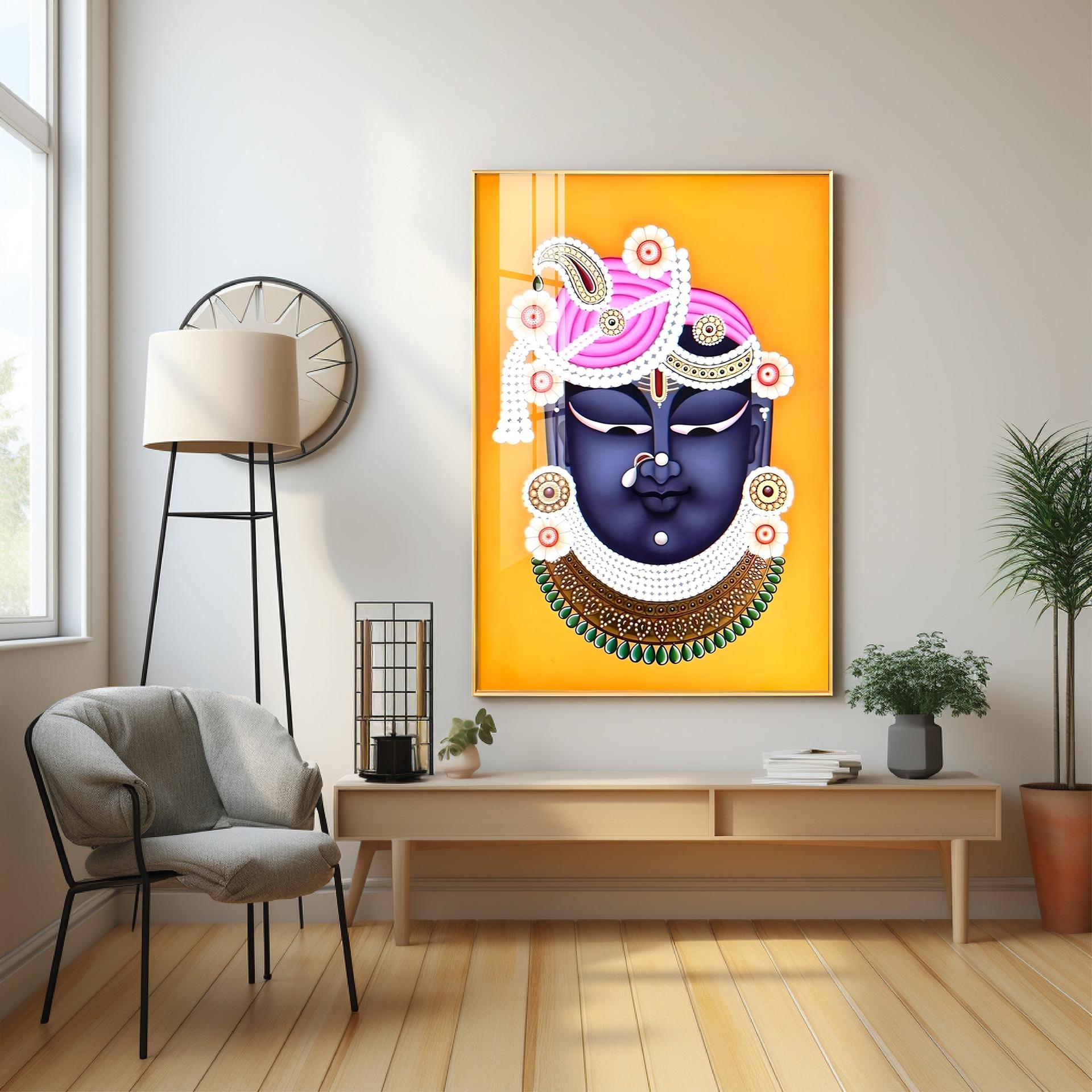 Lord Shreenathji Premium Vertical Acrylic Wall Art - Image 5