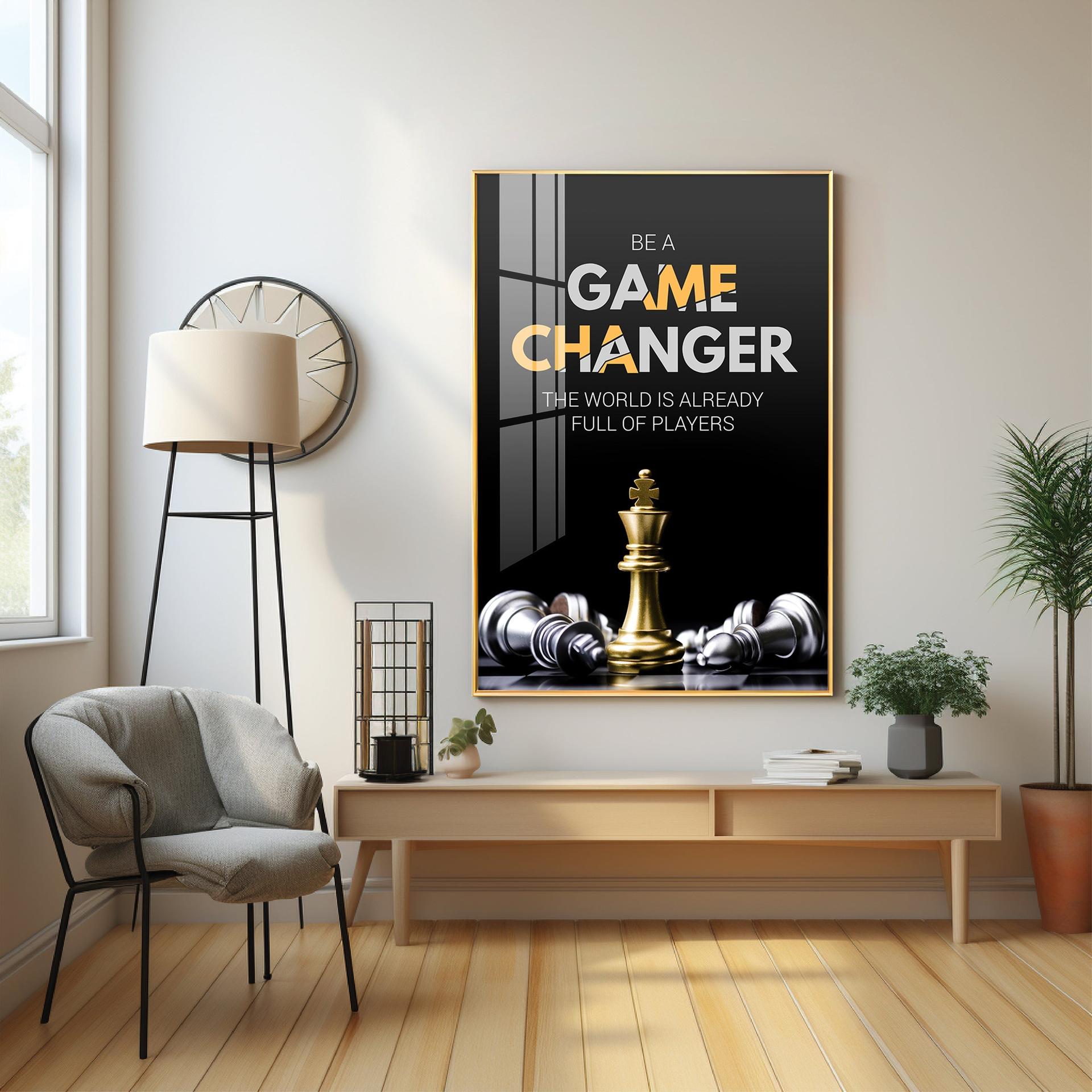 Be A Game Changer Premium Acrylic Vertical Wall Art - Image 5