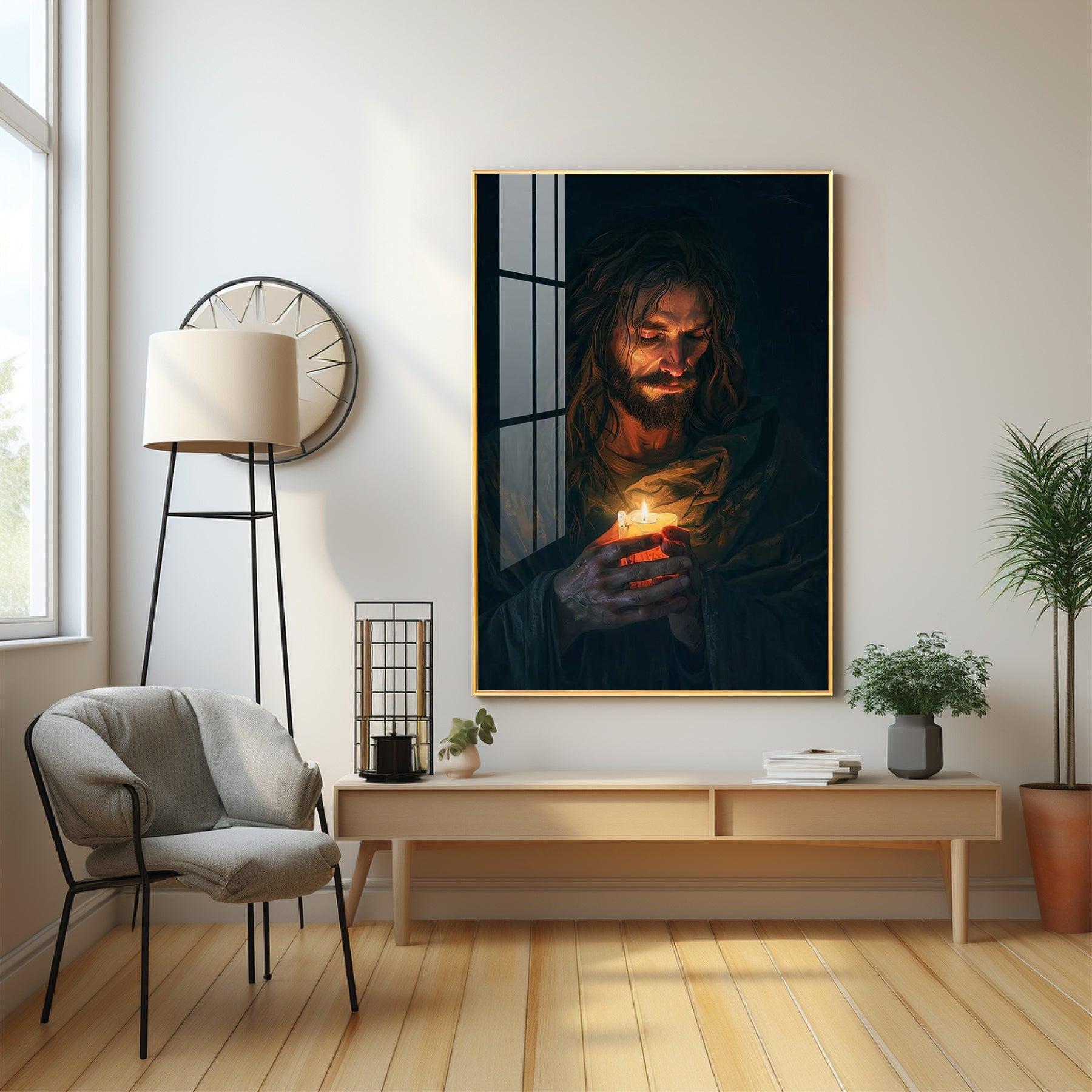 Jesus Christ Faithful Inspiration Premium Acrylic Wall Art - Image 3
