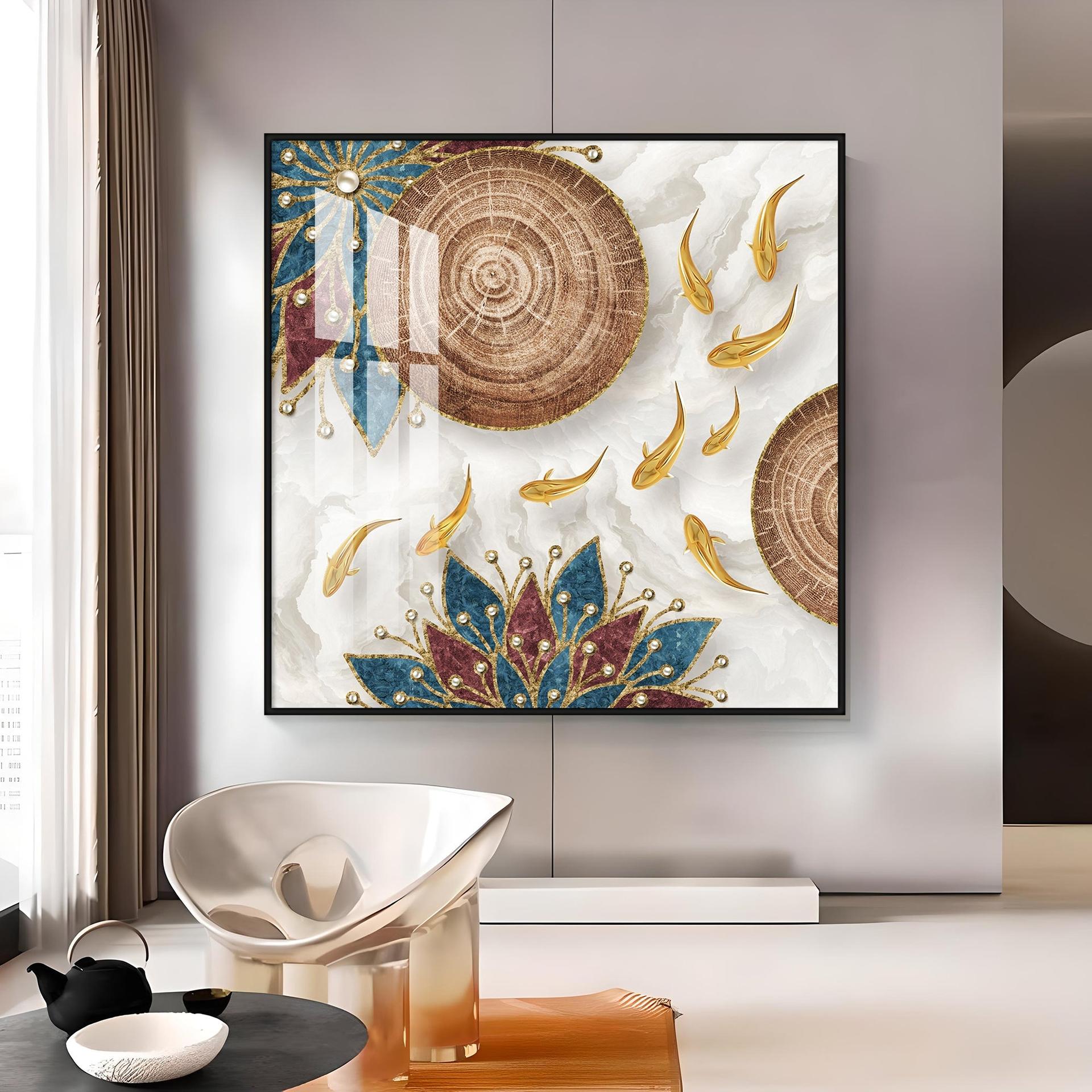 Abaniko Fish Premium Acrylic Square Wall Art - Image 10
