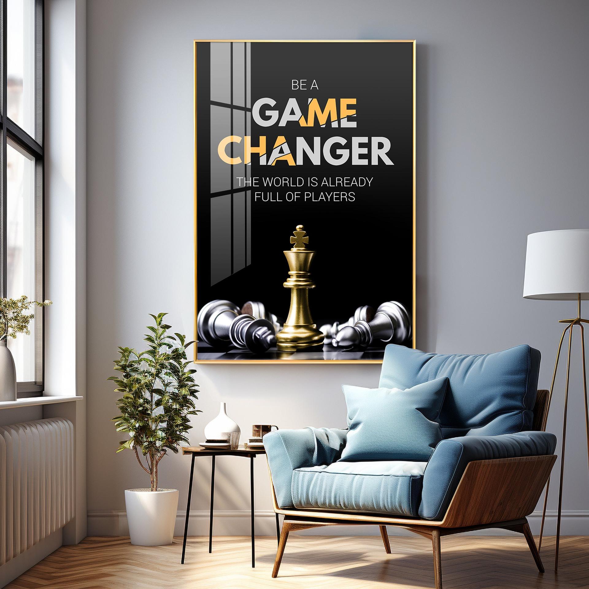 Be A Game Changer Premium Acrylic Vertical Wall Art - Image 6