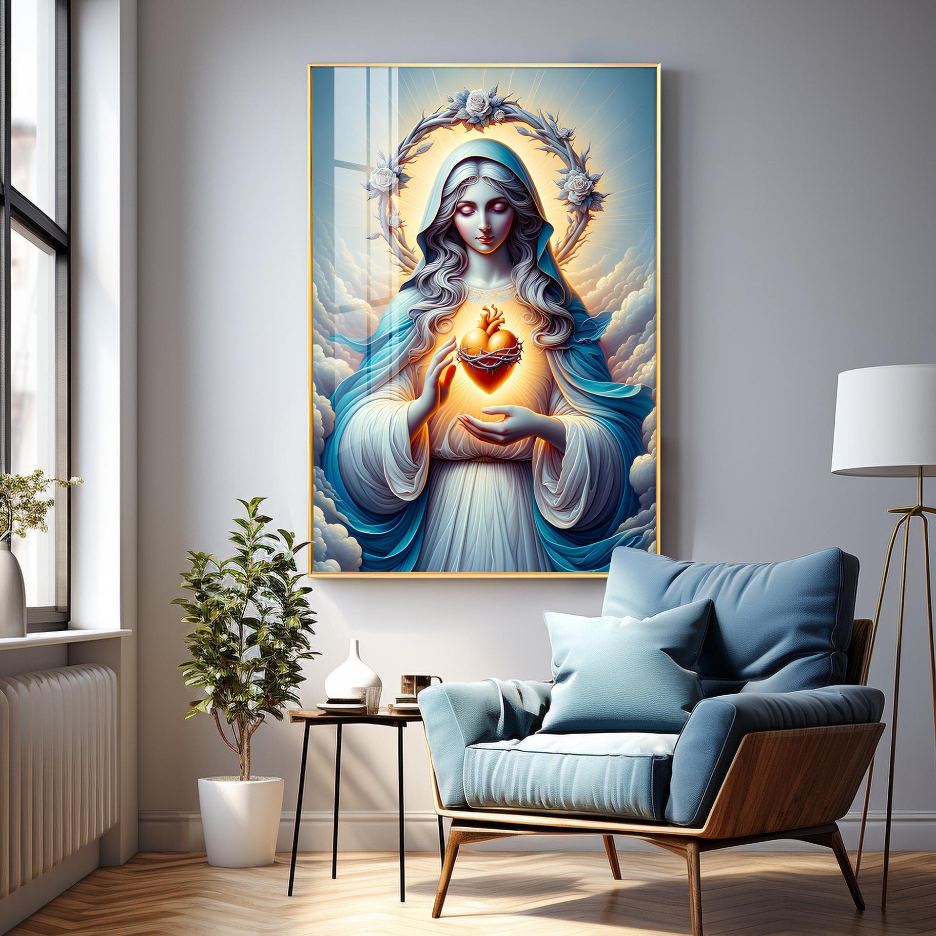 Divine Maternal Love Premium Acrylic Vertical Wall Art - Image 14