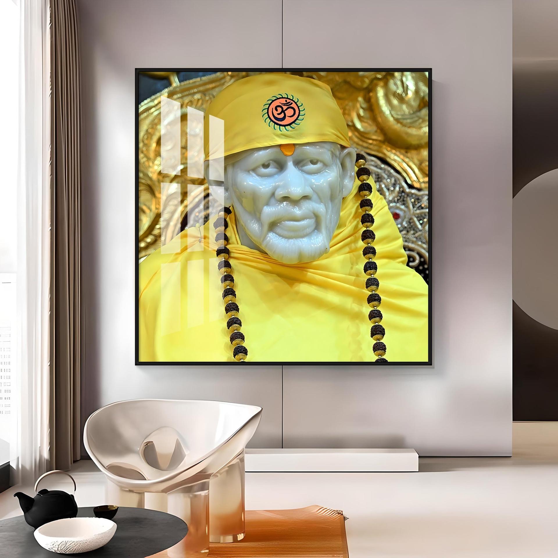 Jai Shree Sai Premium Acrylic Square Wall Art - Image 8