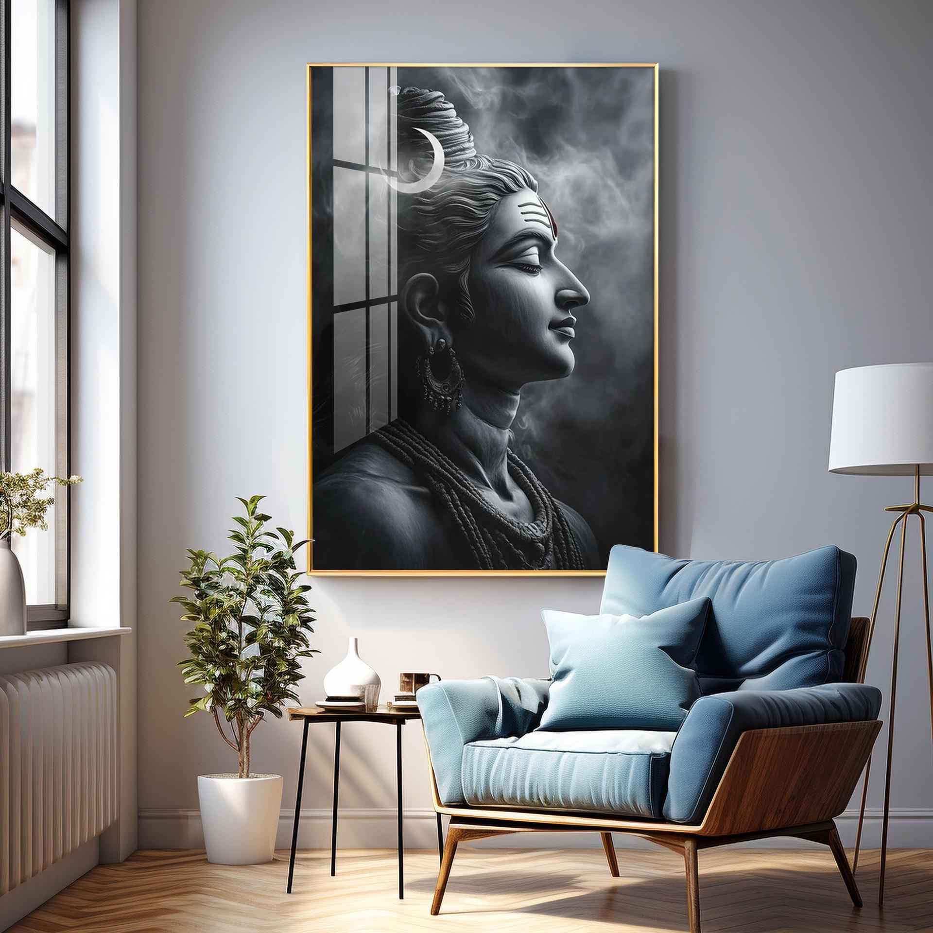 Lord Shiva Harmony Premium Acrylic Wall Art - Image 4