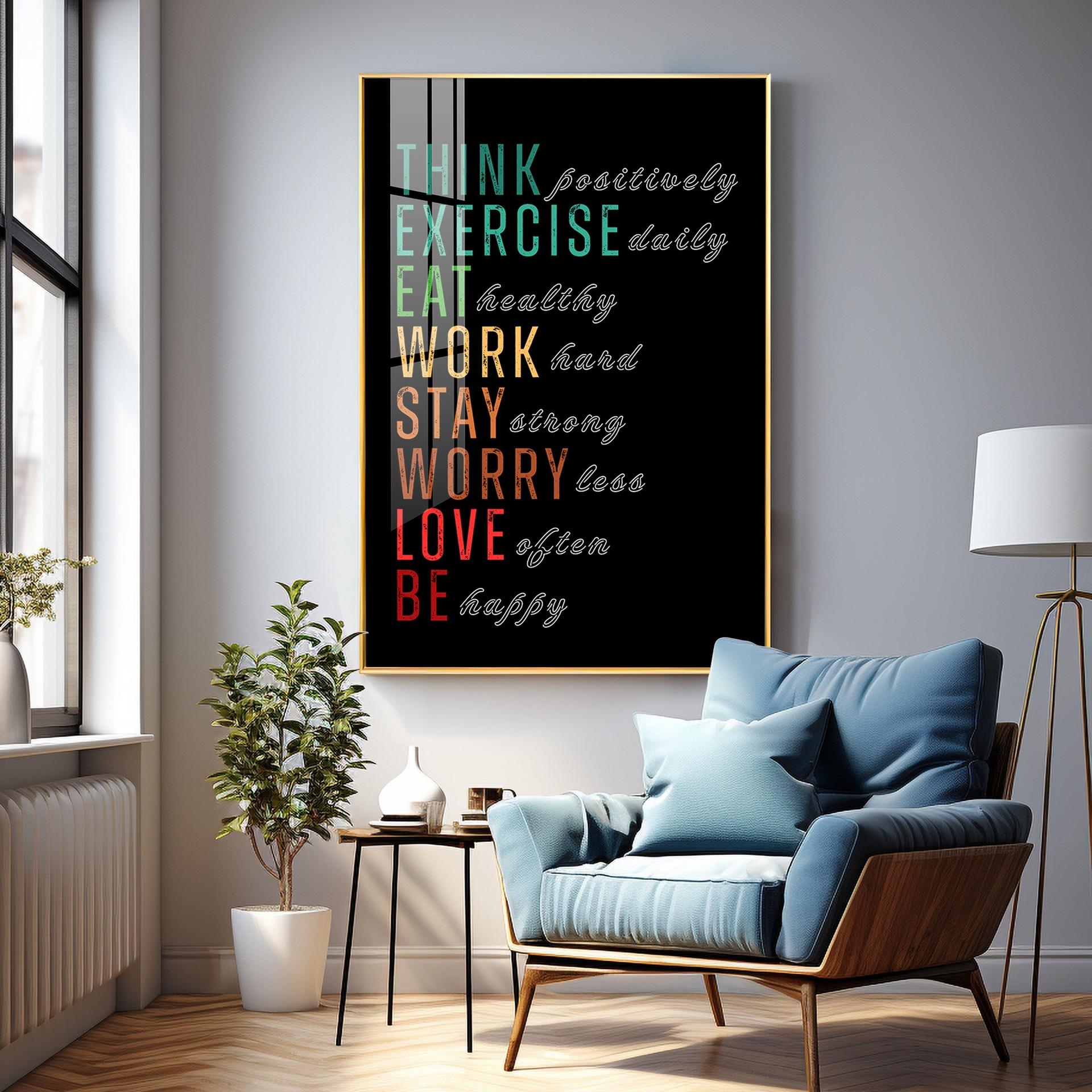 Motivational Quotes Premium Acrylic Vertical Wall Art - Image 6