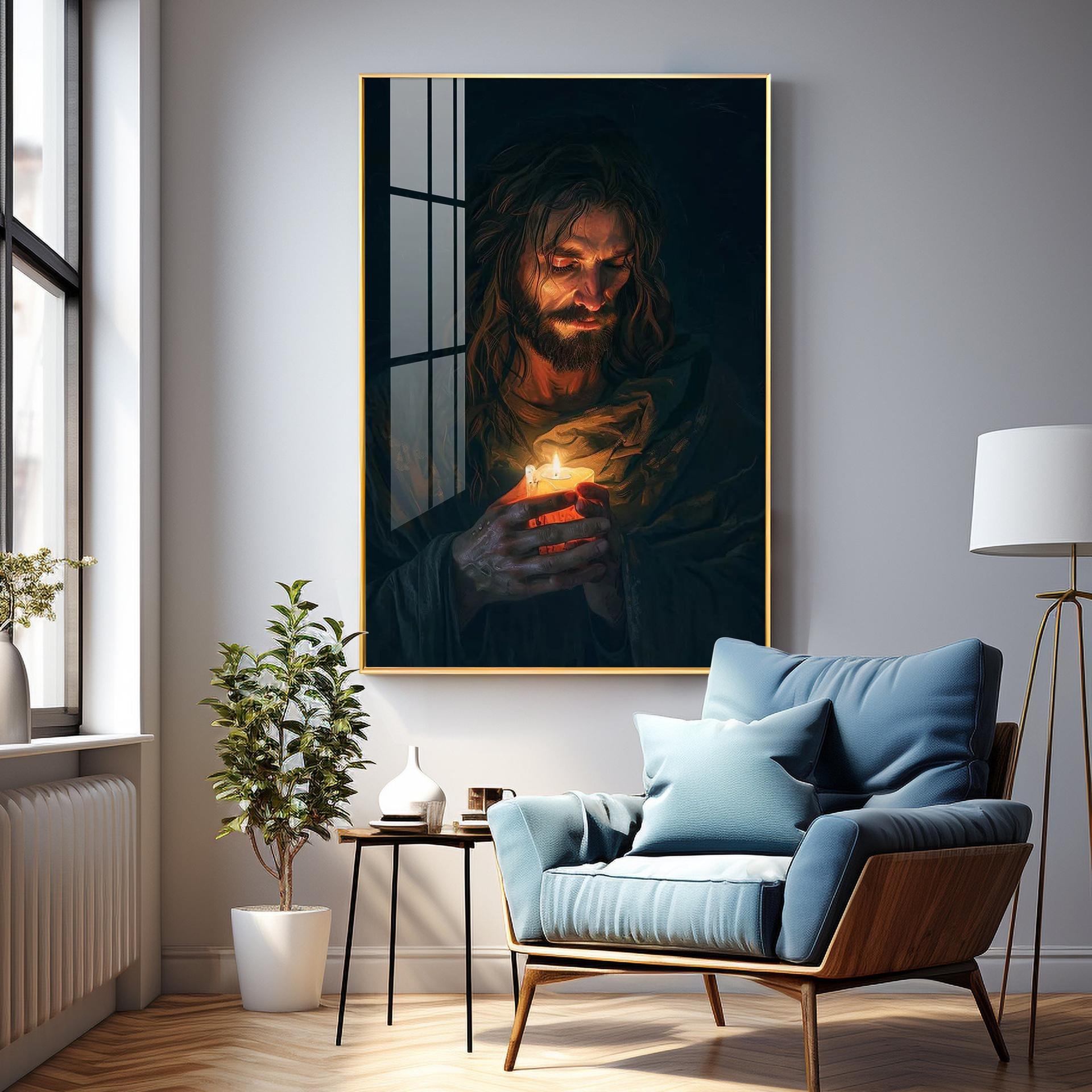 Jesus Christ Faithful Inspiration Premium Acrylic Wall Art - Image 4