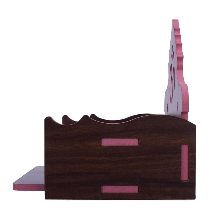 Wooden Small Temple Mandir Pooja Ghar For Home And Office Wall Hanging Beautiful Om Home Temple - Image 10
