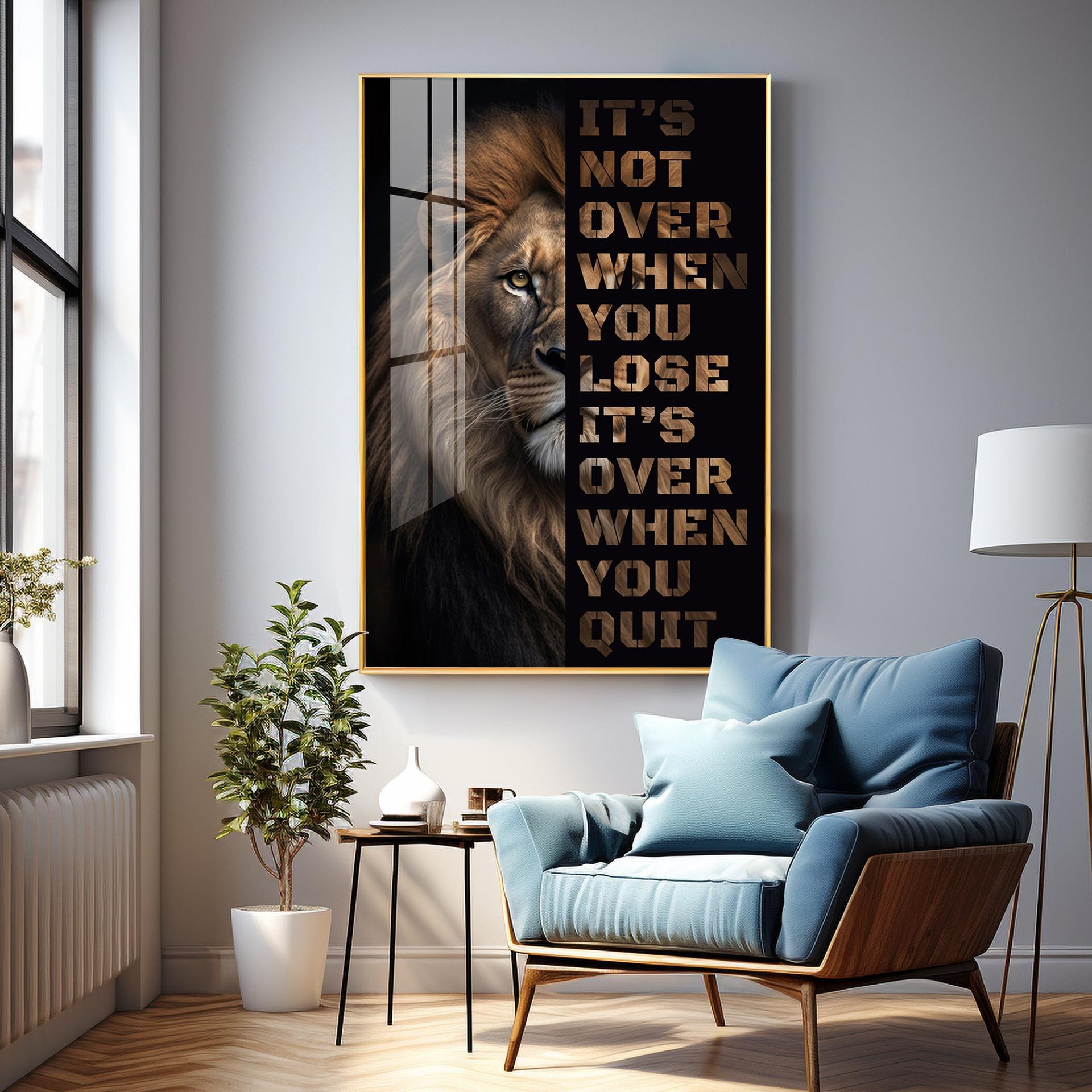 It's Not Over When You Lose Premium Acrylic Vertical Wall Art - Image 6