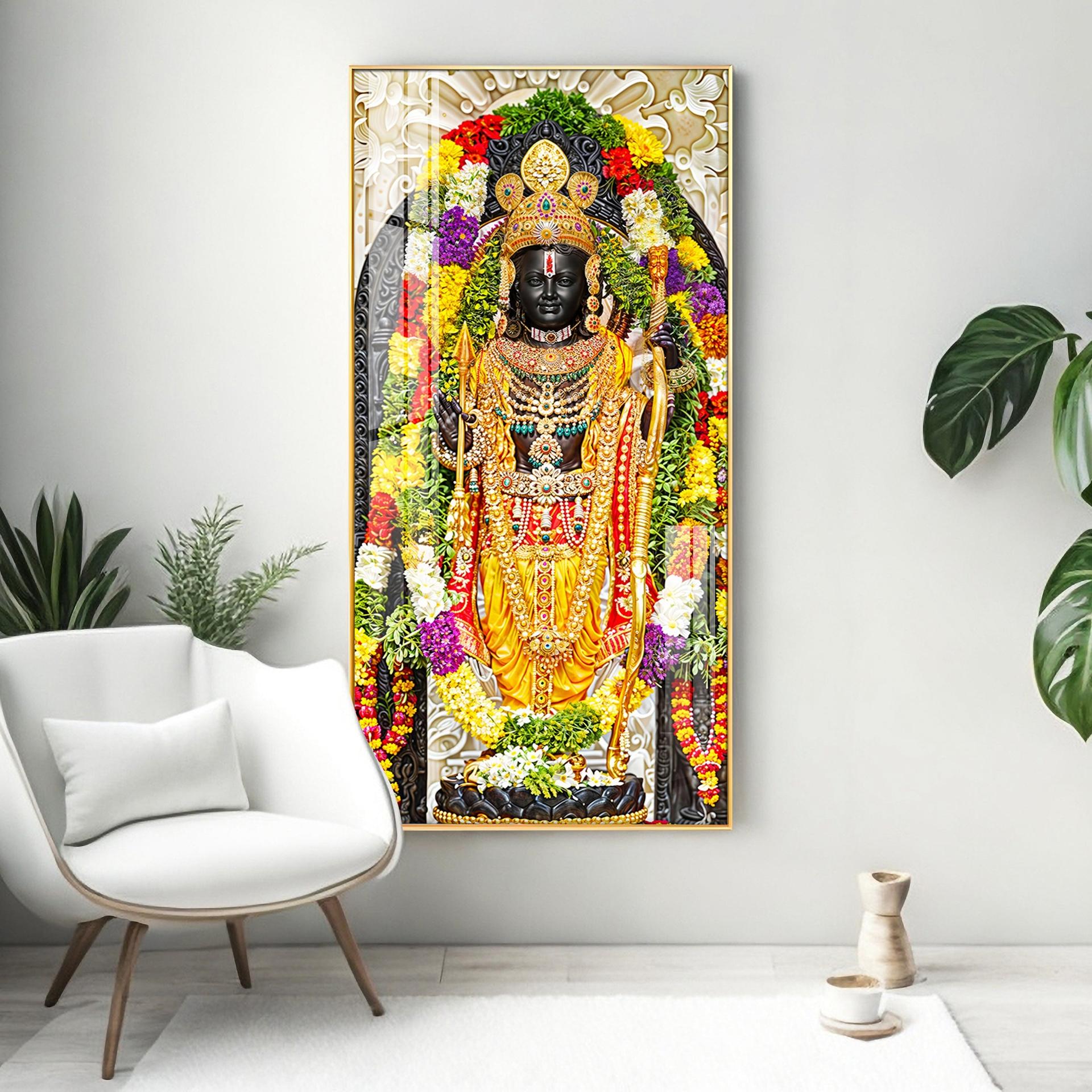 Lord Rama Portray Premium Vertical Wall Art - Image 4