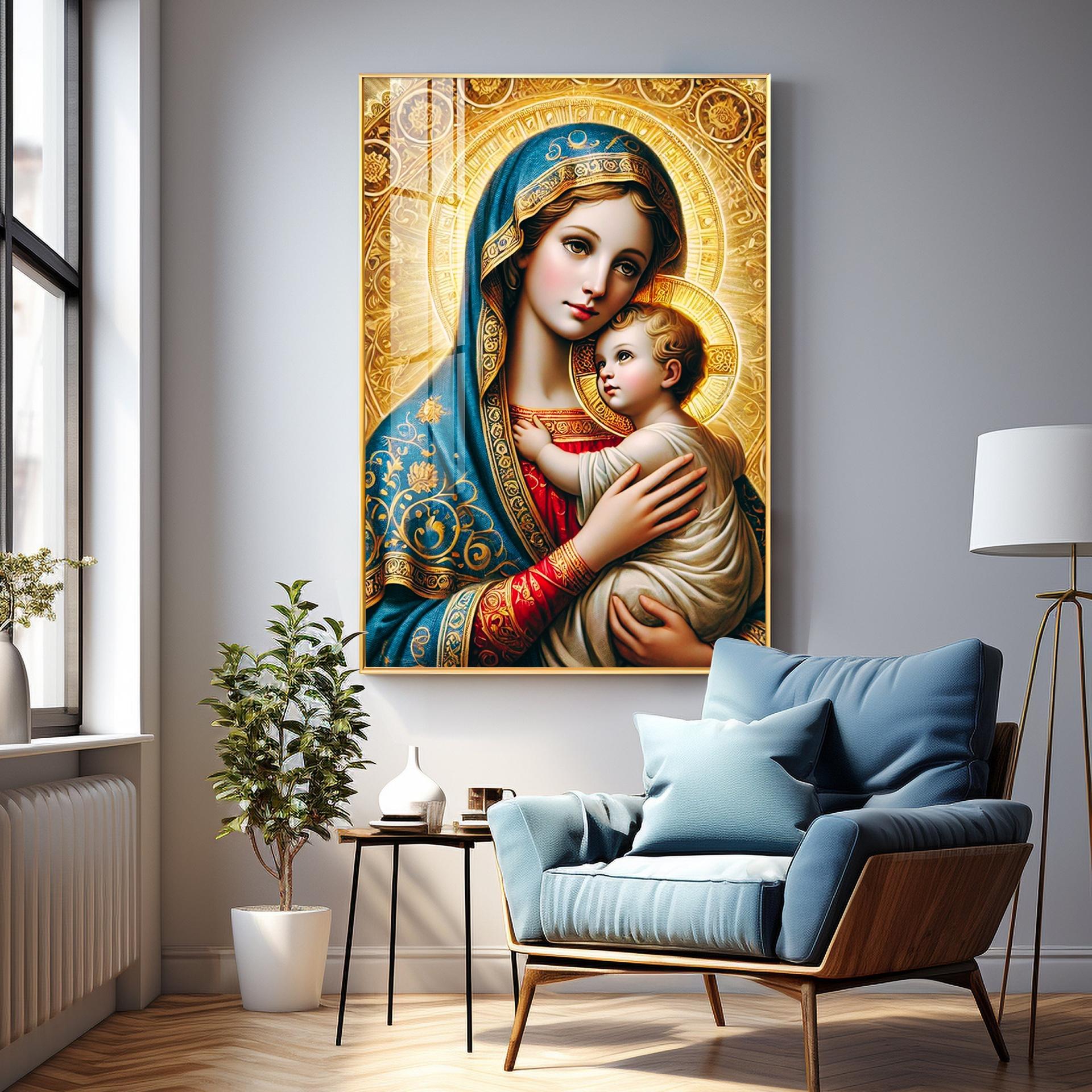 Celestial Grace Premium Acrylic Vertical Wall Art - Image 13
