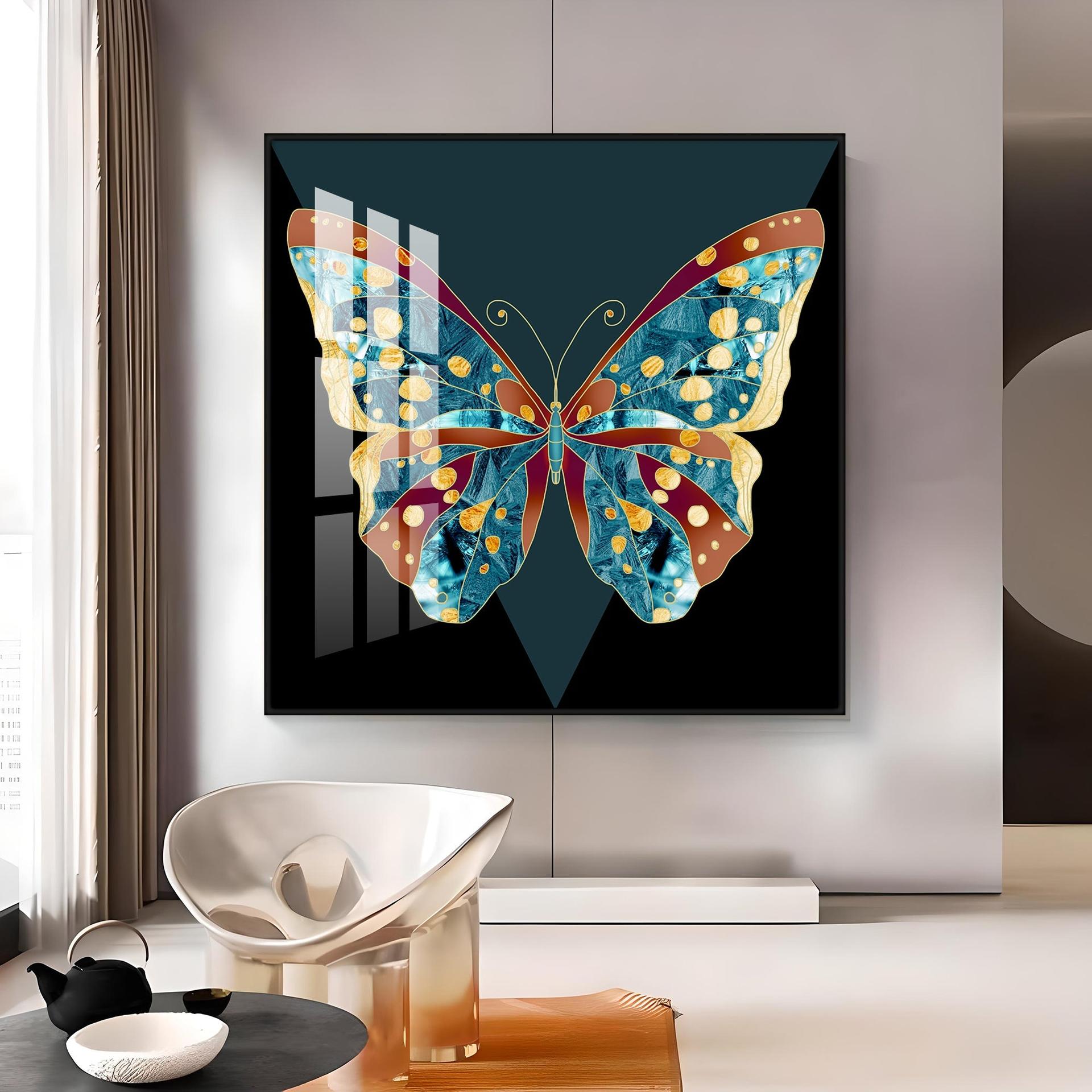 Heavenly Butterfly Premium Acrylic Square Wall Art - Image 10