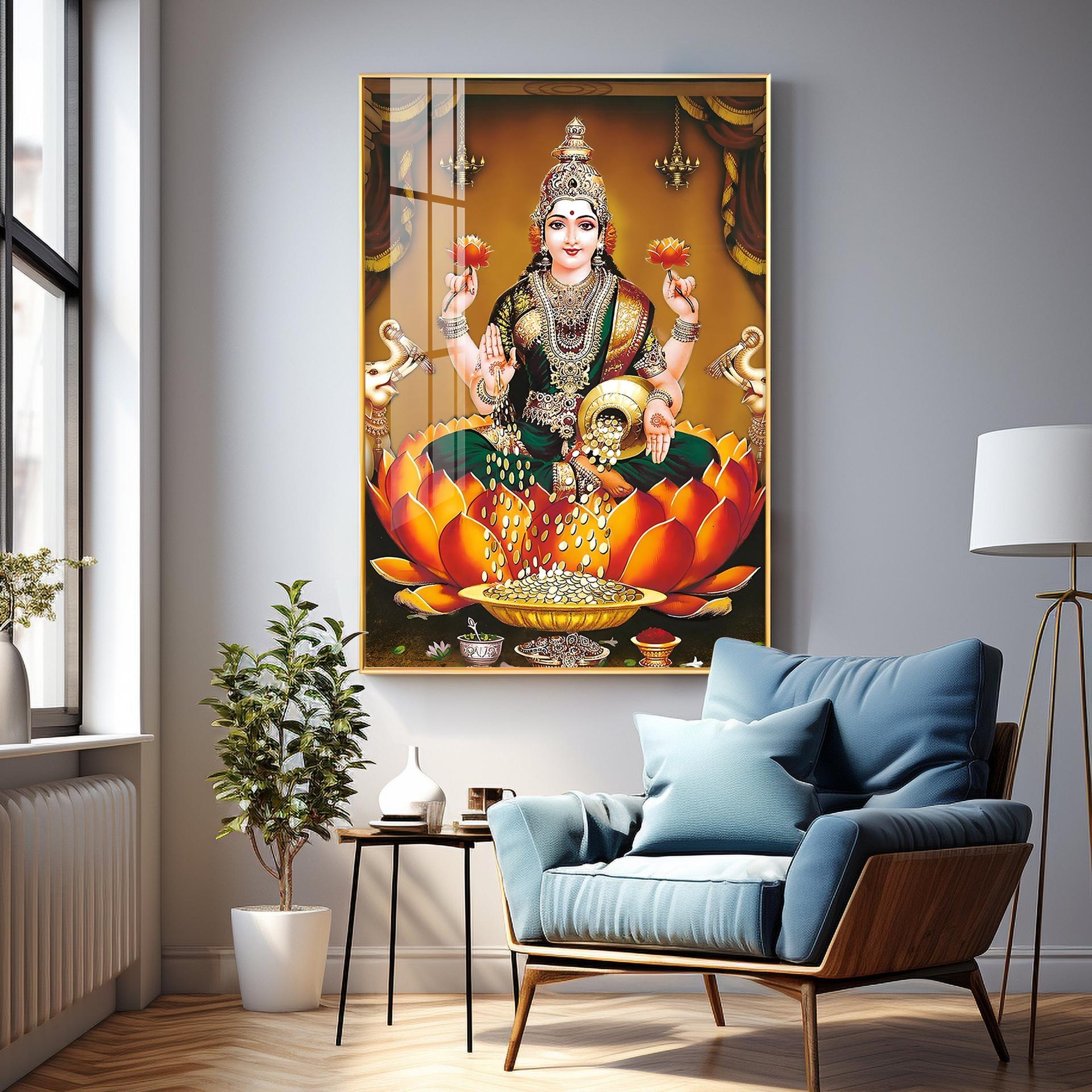 Goddess In Tranquility Premium Vertical Acrylic Wall Art - Image 3