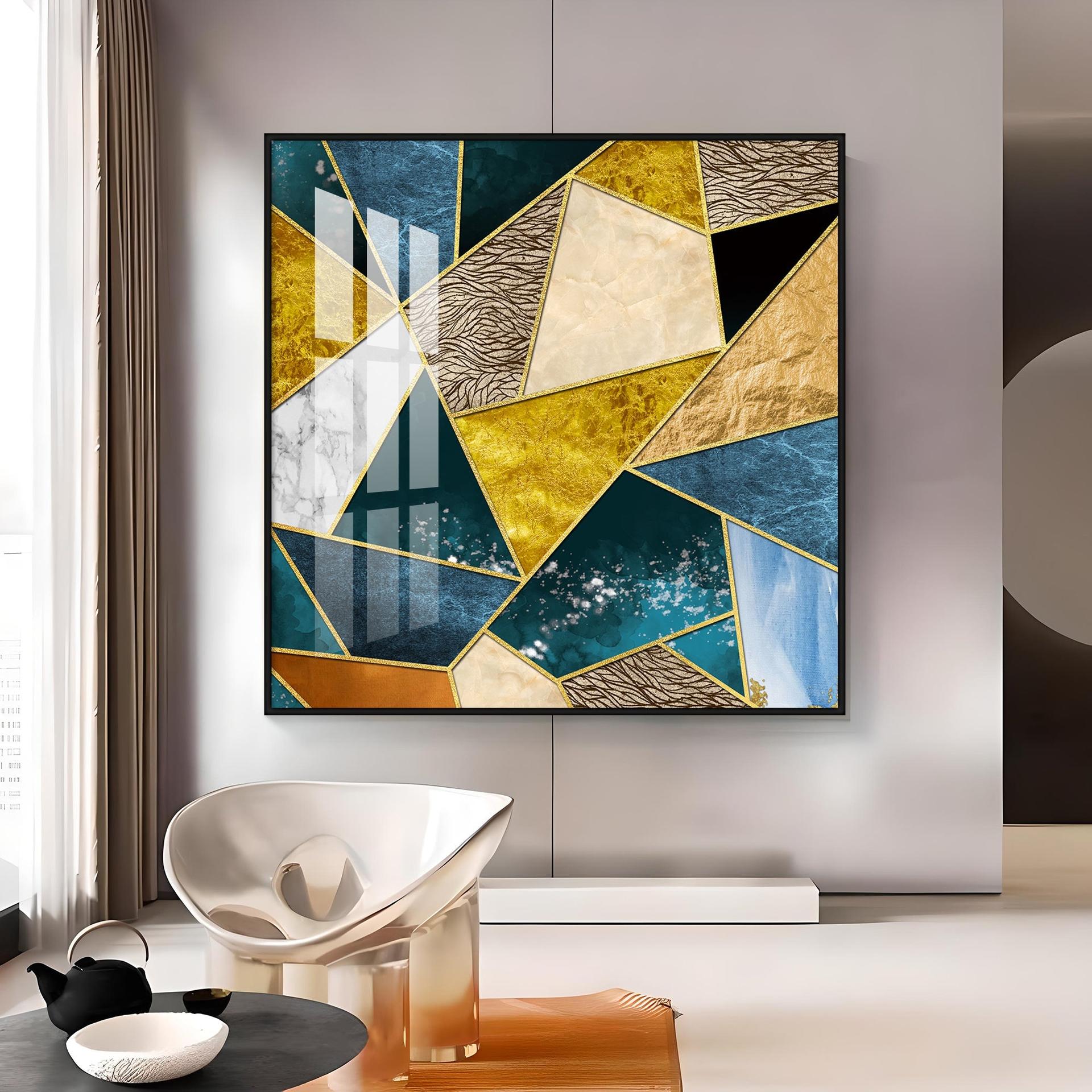 Abstract Colorful Patterns Premium Acrylic Square Wall Art - Image 15