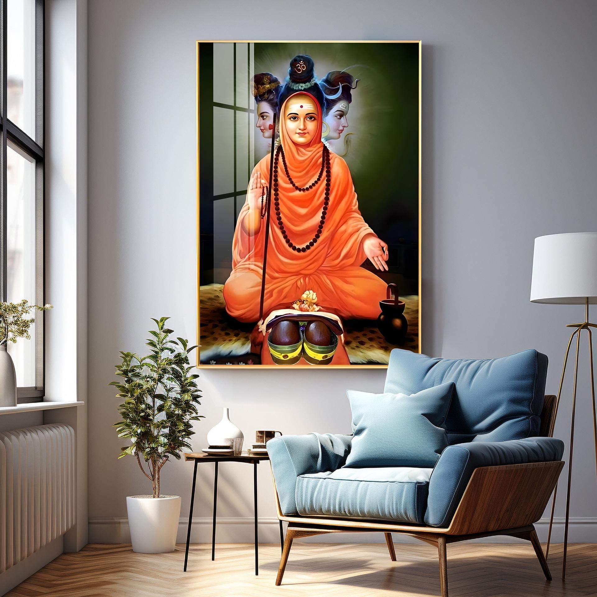 Portrait Of Divine Authority Premium Vertical Acrylic Wall Art - Image 4
