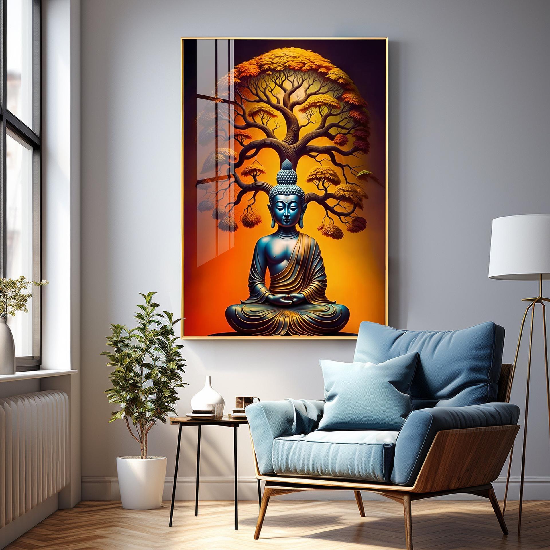 Enlighten Buddha Premium Acrylic Vertical Wall Art - Image 13