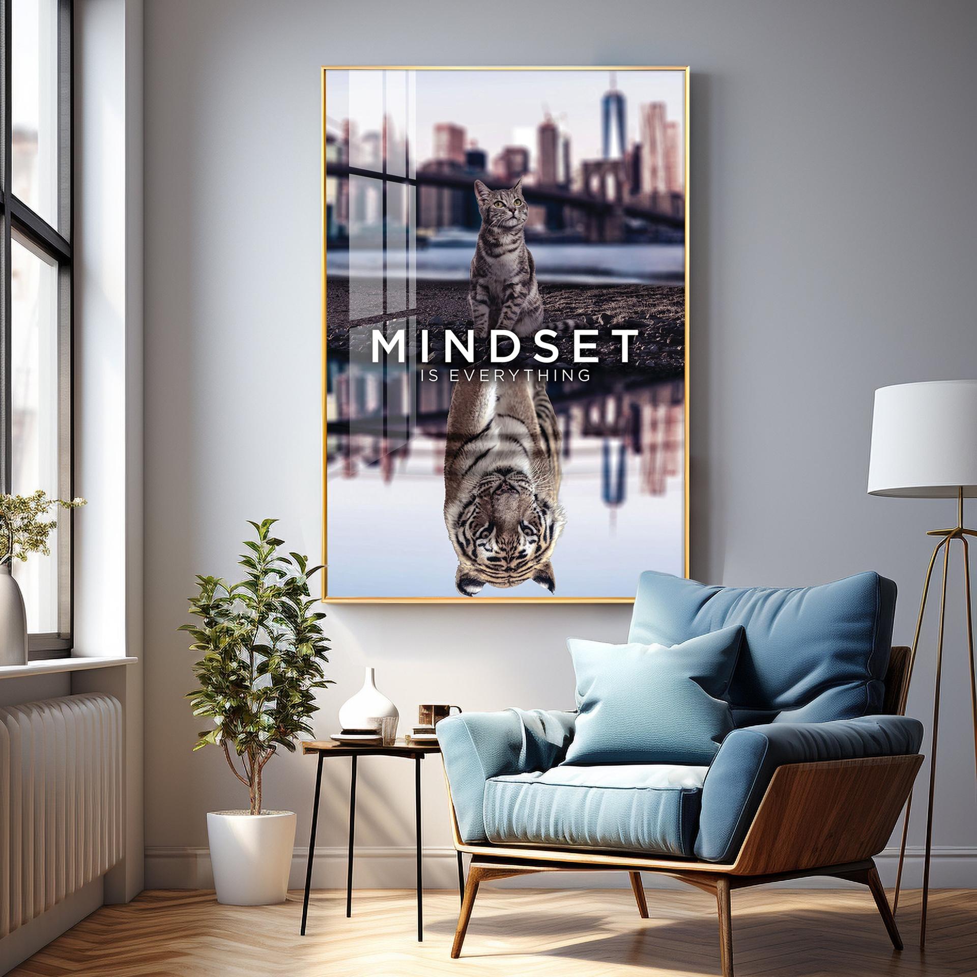 Mindset Is Everything Premium Acrylic Vertical Wall Art - Image 8