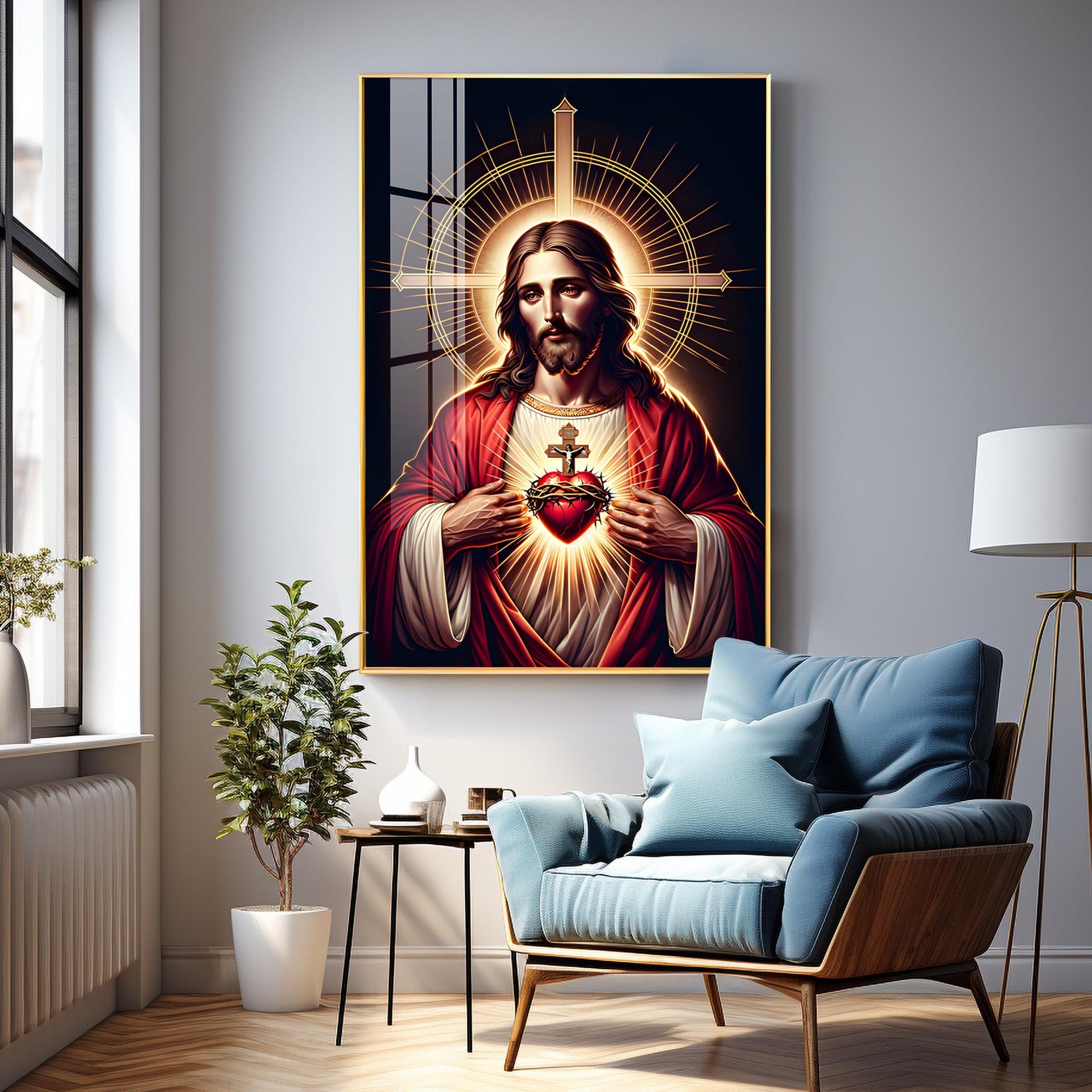 Canvas Of Christ's Love Premium Acrylic Vertical Wall Art - Image 14