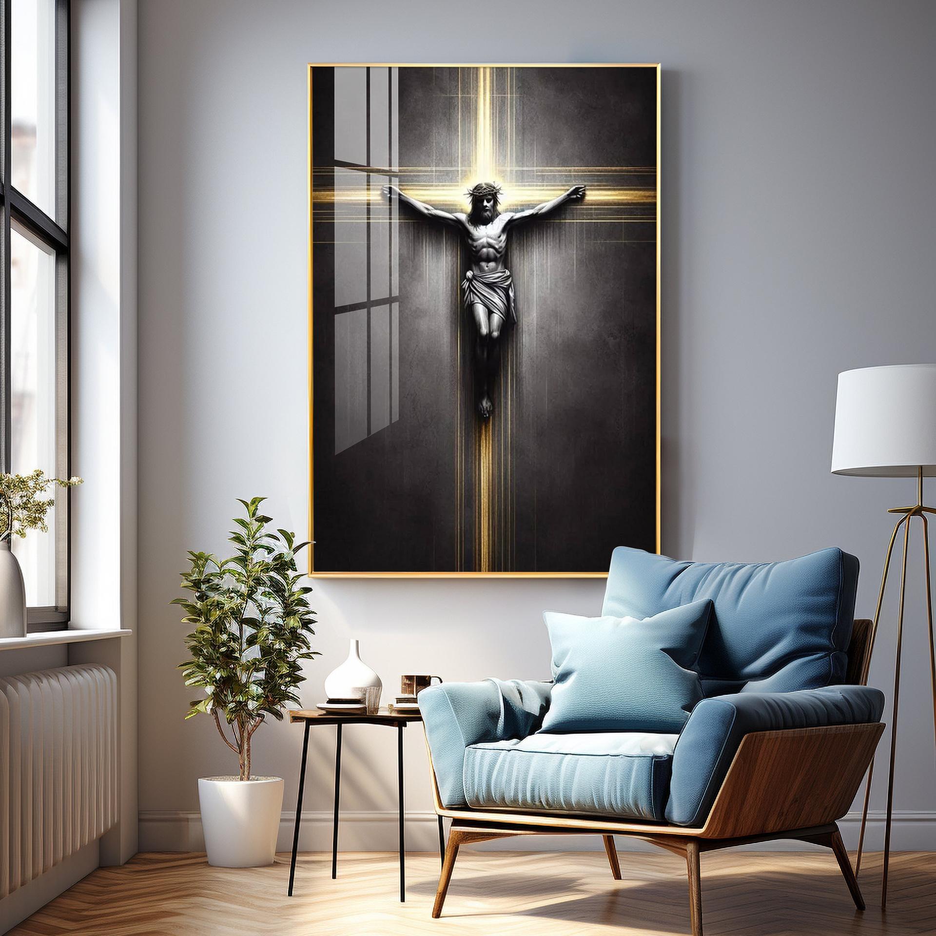 Sacred Crucifixion Premium Acrylic Wall Art - Image 12