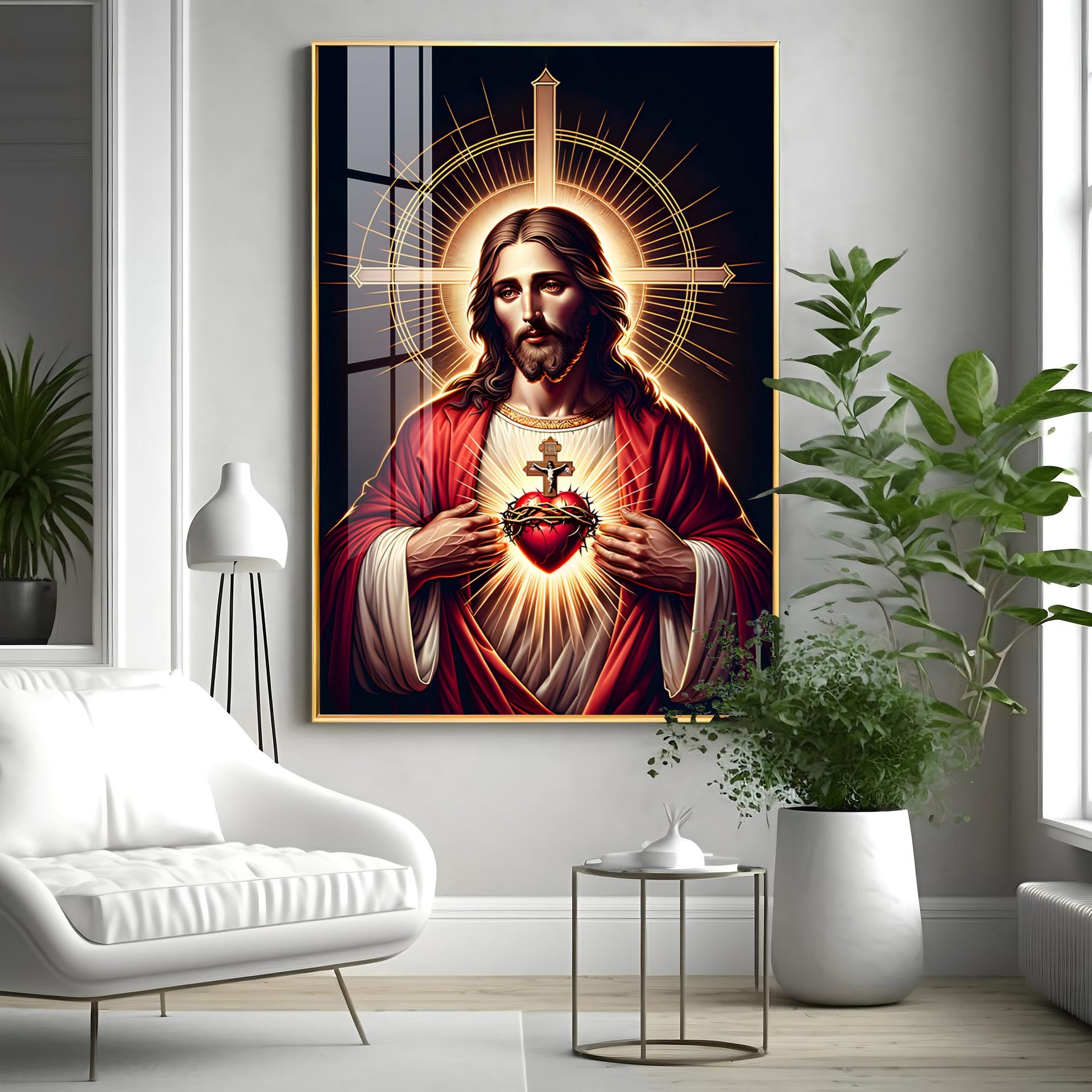 Canvas Of Christ's Love Premium Acrylic Vertical Wall Art - Image 6