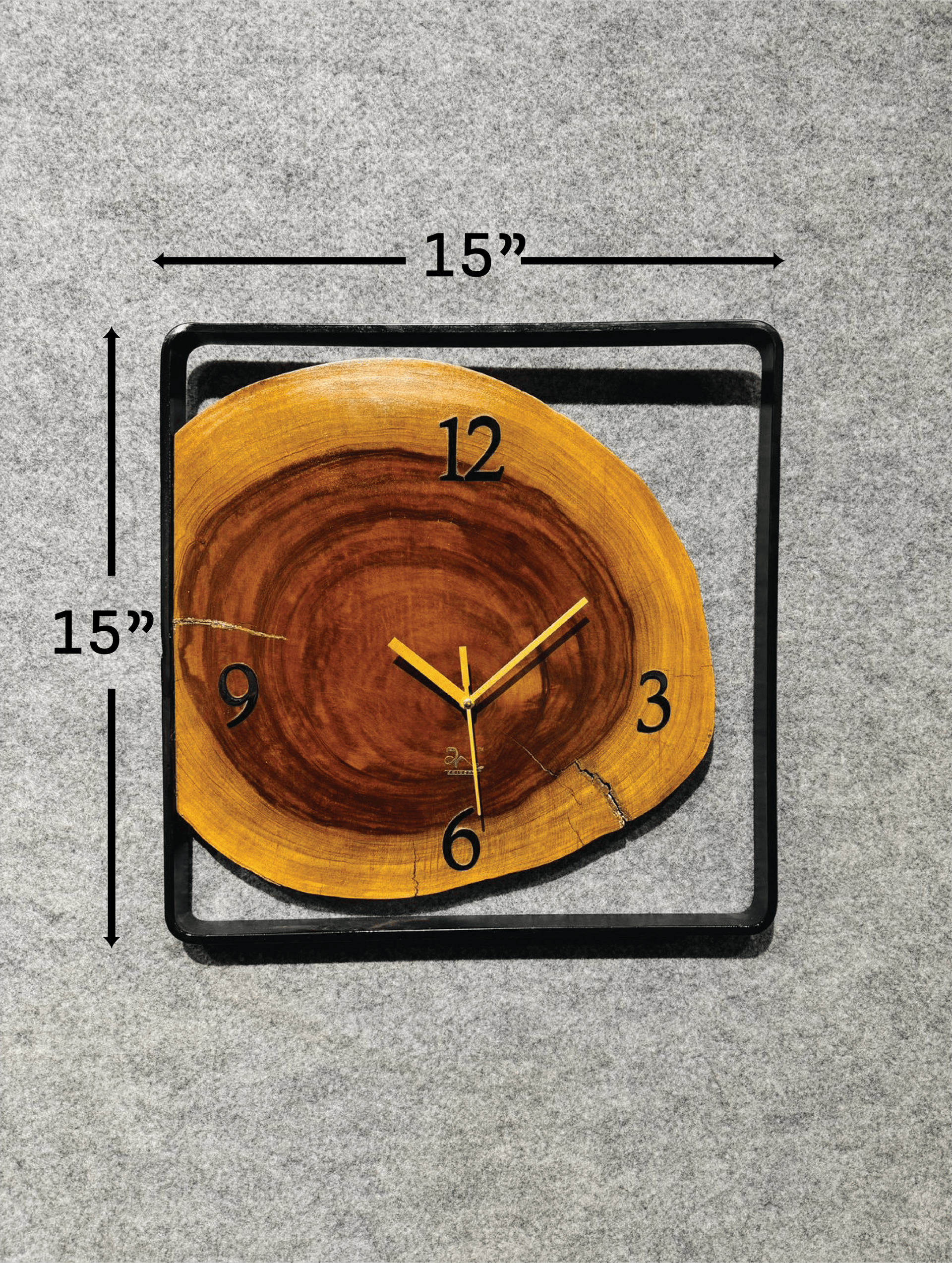 Wood And Metal Frame Wall Clock - Image 44
