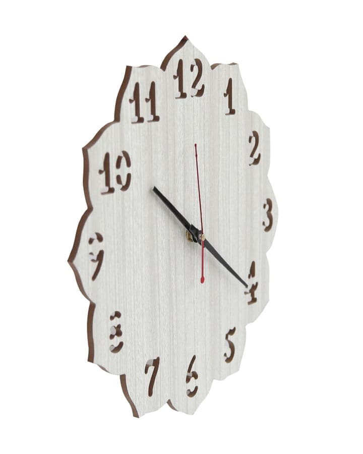Wooden Wood Carving Wall Clock For Home, Hall, Bedroom, Living Room & Office