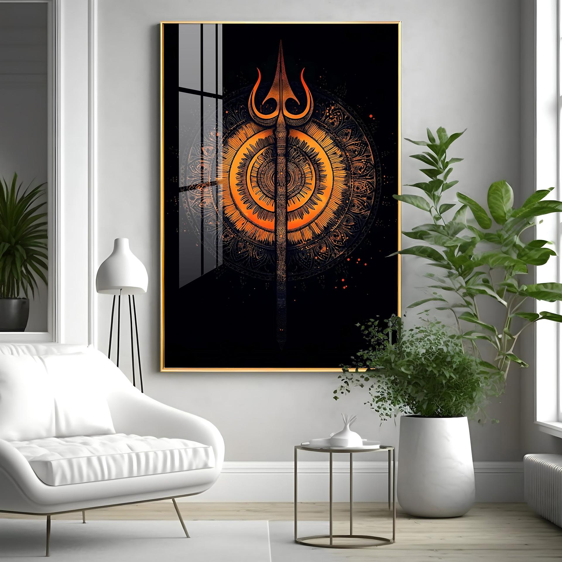 The Radiance Of Shiva Premium Vertical Acrylic Wall Art