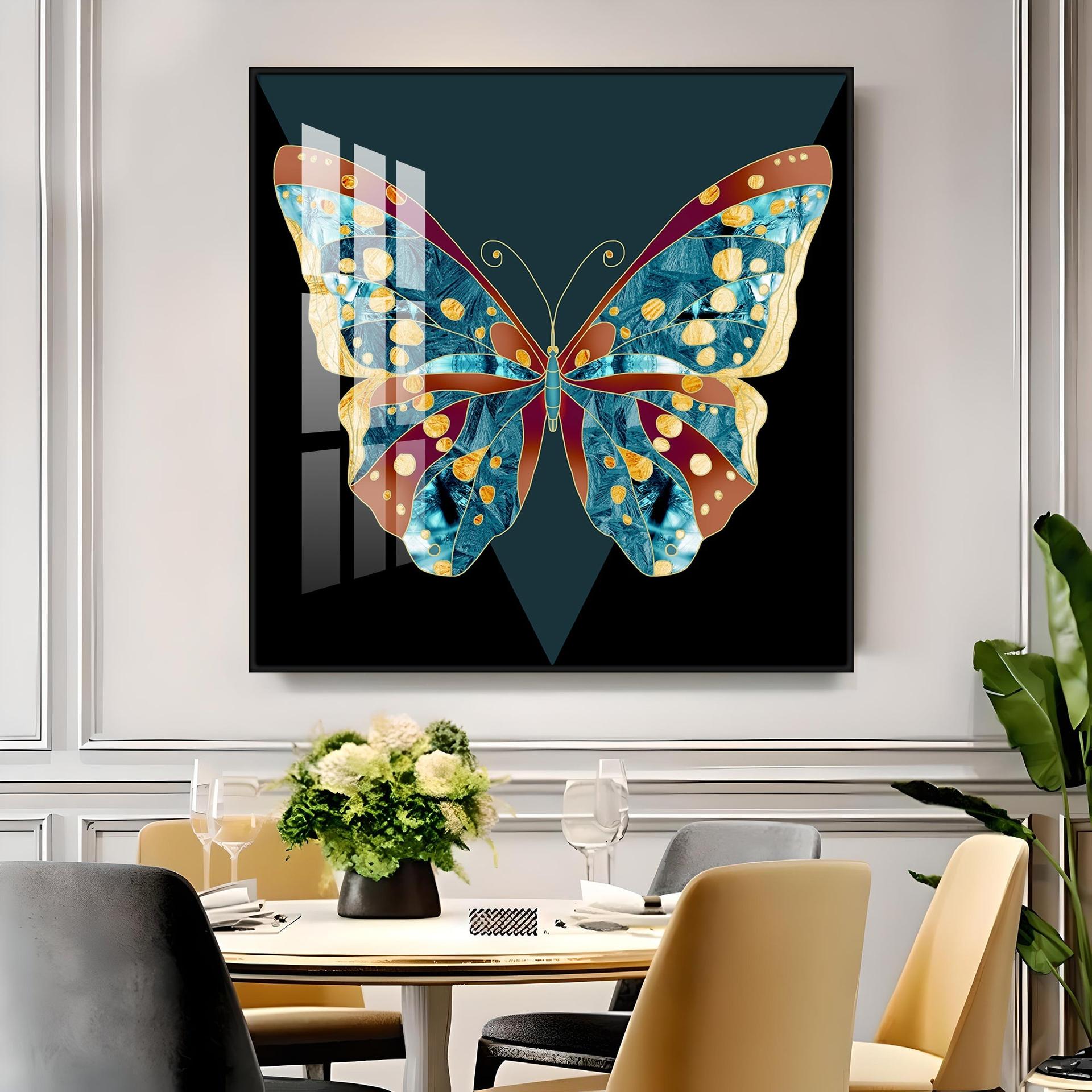 Heavenly Butterfly Premium Acrylic Square Wall Art - Image 8