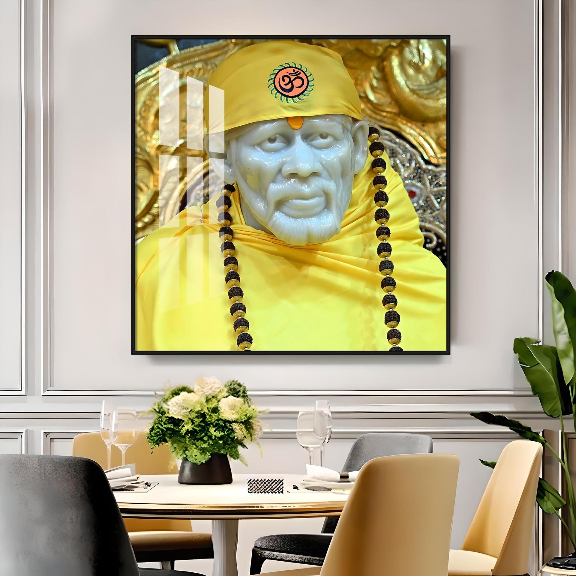 Jai Shree Sai Premium Acrylic Square Wall Art - Image 10