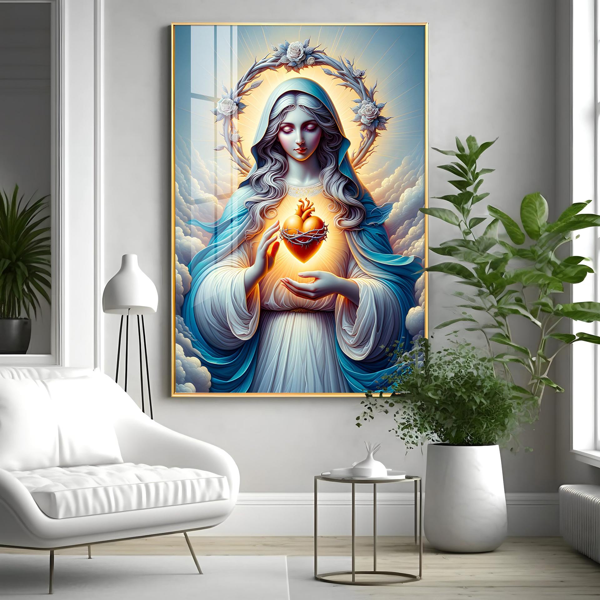 Divine Maternal Love Premium Acrylic Vertical Wall Art - Image 7